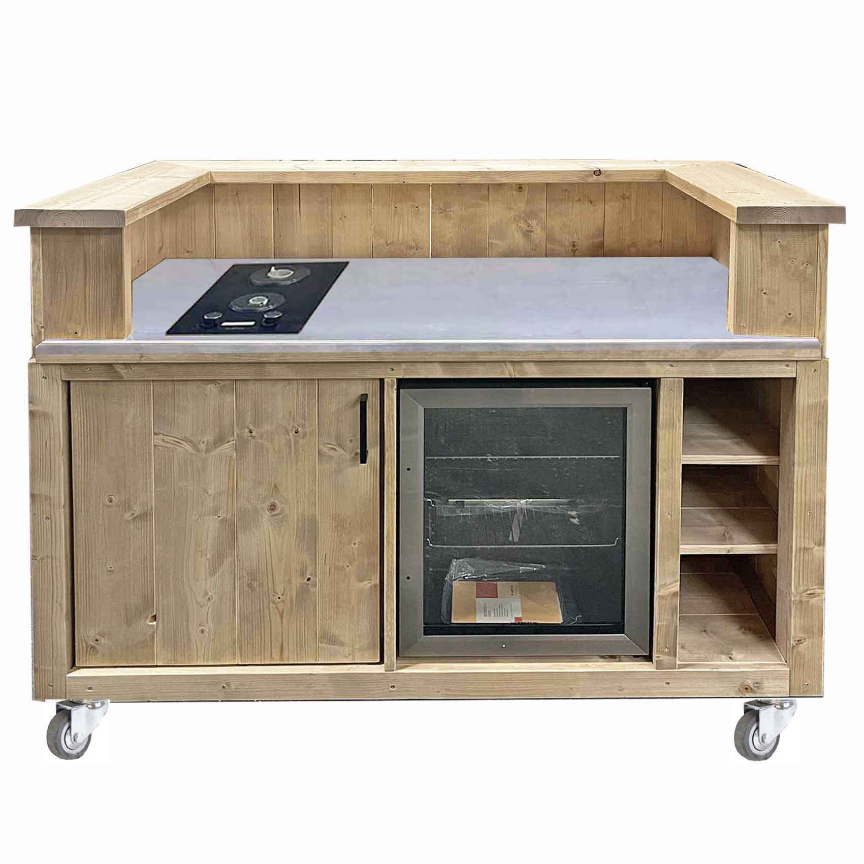 Bauholz Style: Grilltisch - Outdoorküche - Bar - Tresen - "PERTHONE WOOD-150-T"