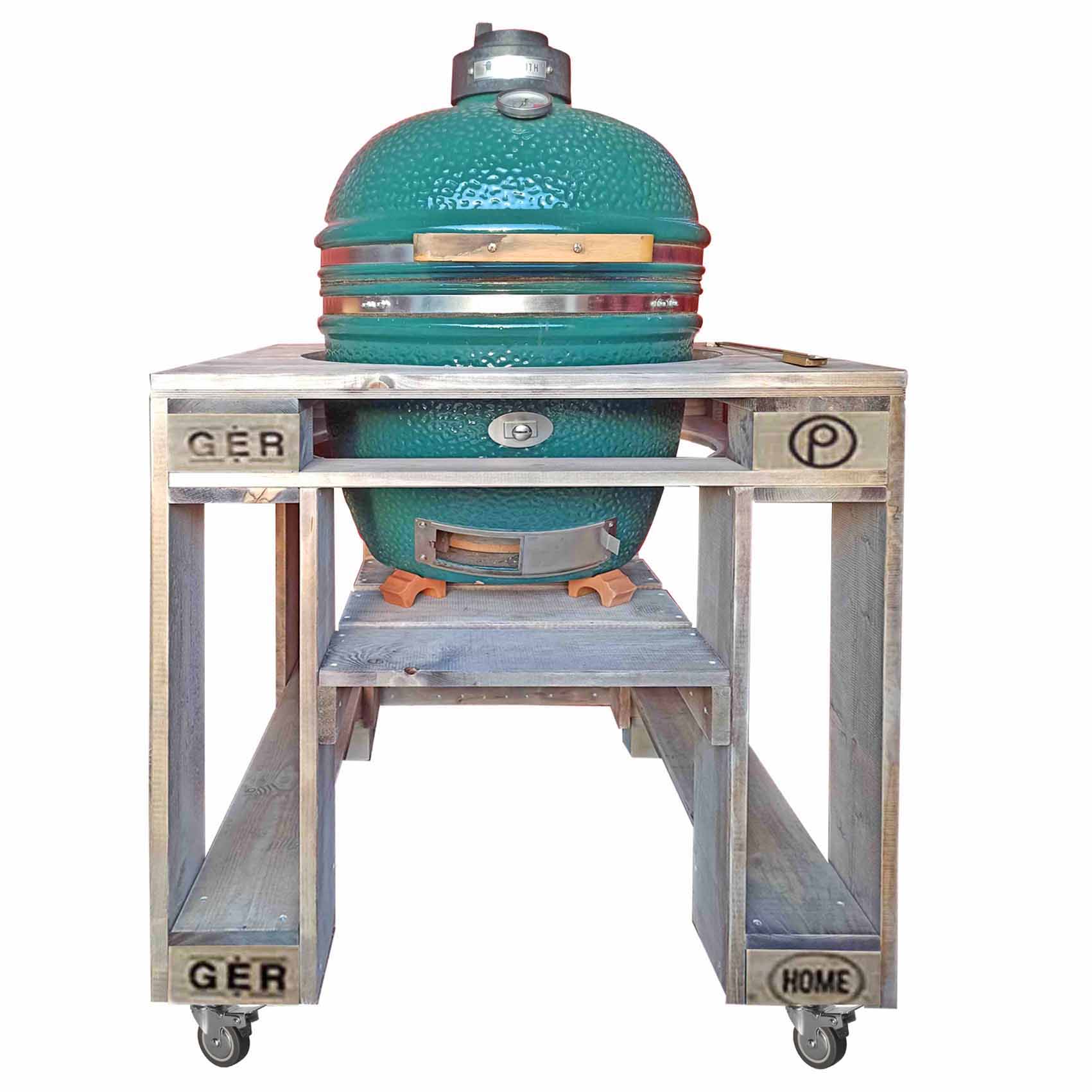 Palettenmöbel Grilltisch - Grillwagen "PERTHONE-Kamado Home"