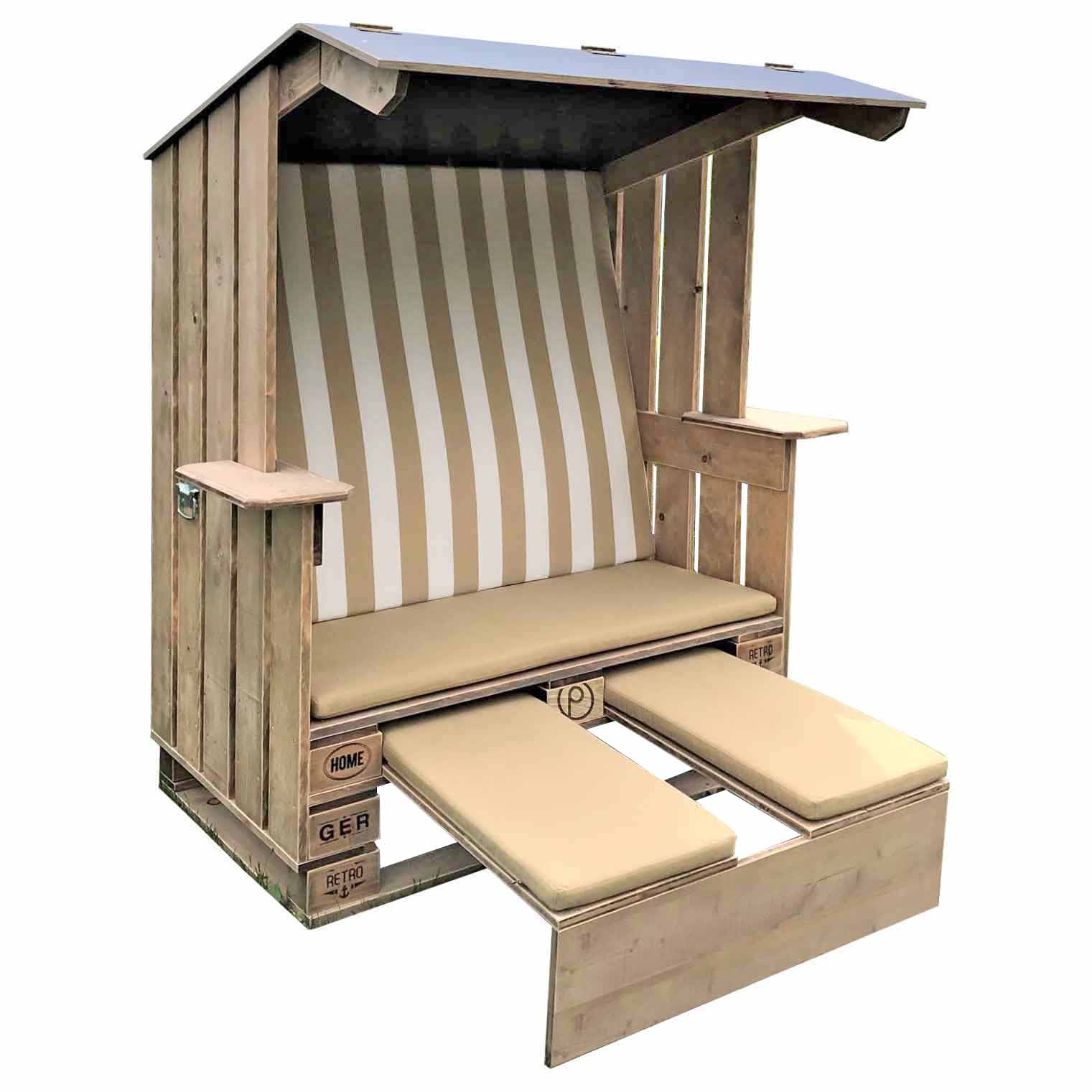 Strandkorb-aus-Paletten-Palettenmöbel-Loungemöbel