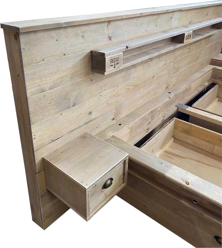 Palettenmöbel Bett "BORA-BORA"