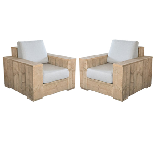 Bauholz Luxus Lounge-Set XXL  "COSTA CALMA"