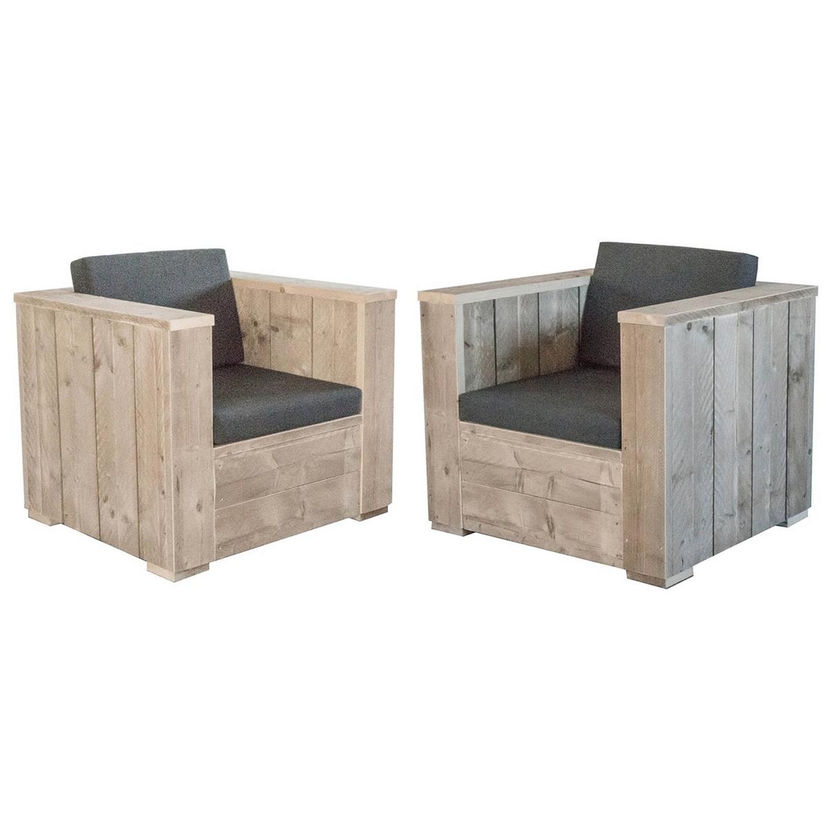 Bauholz - Lounge / Garten Sessel  "COFETE"