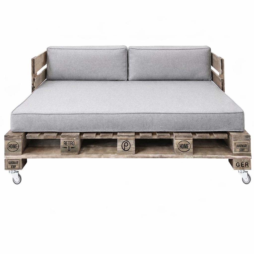 Palettenmöbel:  Palettenbett - Lounge-Sofa "WAIMALU"