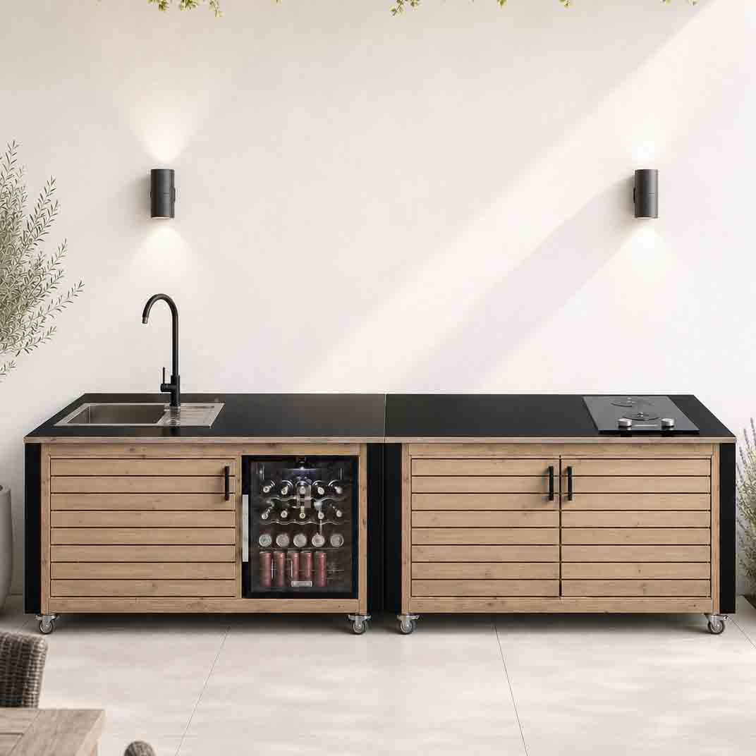LÄRCHE exklusiv: Outdoorküche - Grilltisch - BBQ Möbel - Grillstation "PERTHONE LEO 19"