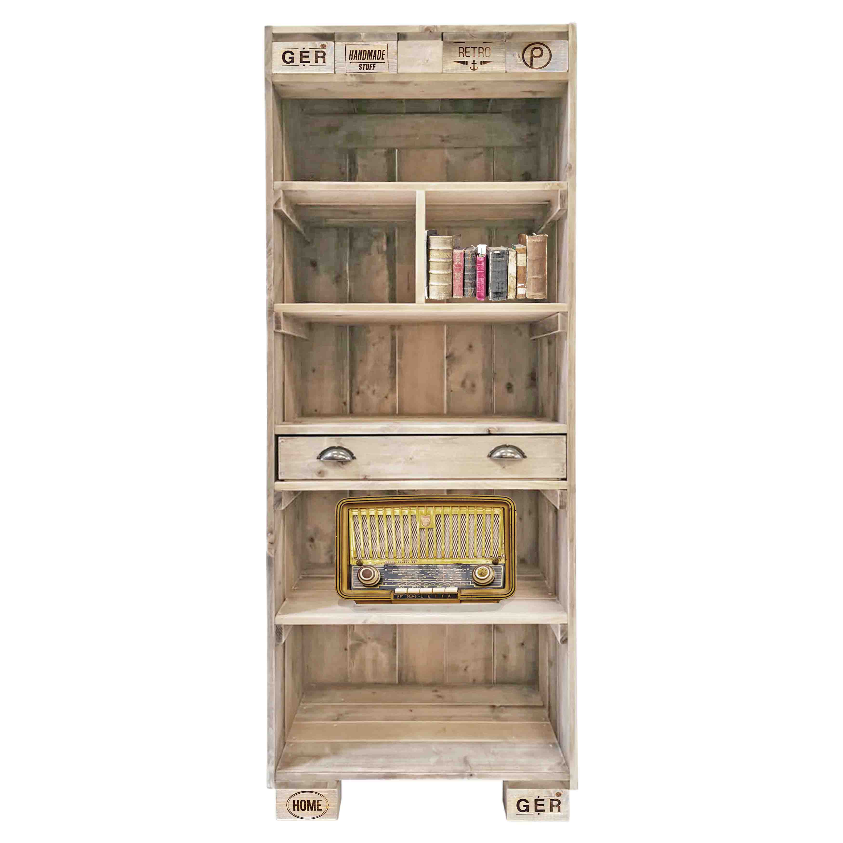 Palettenmöbel: Großer Hochschrank "AINALOA" -LED Palettenmöbel: Großer Hochschrank "AINALOA" -LED