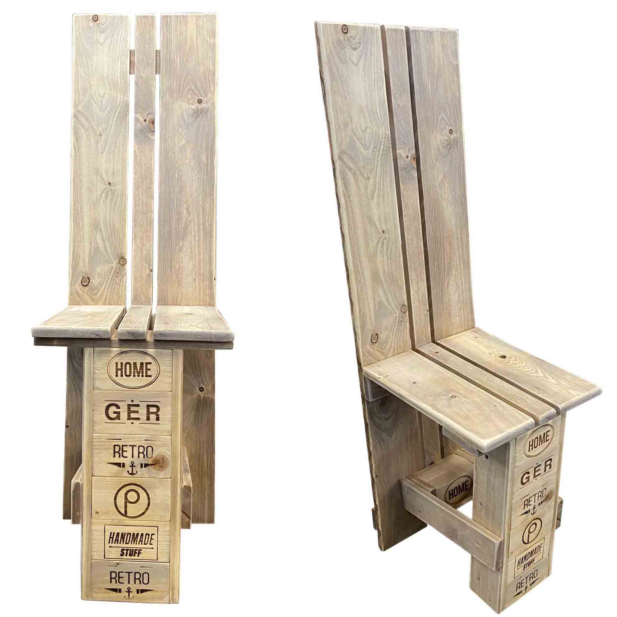Esstisch-Garnitur-Garten-Set-aus Paletten-Palettenmöbel
