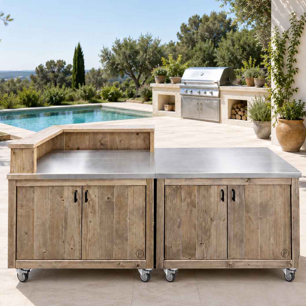 Bauholz Style: Grilltisch - Outdoorküche  "PERTHONE-B23"