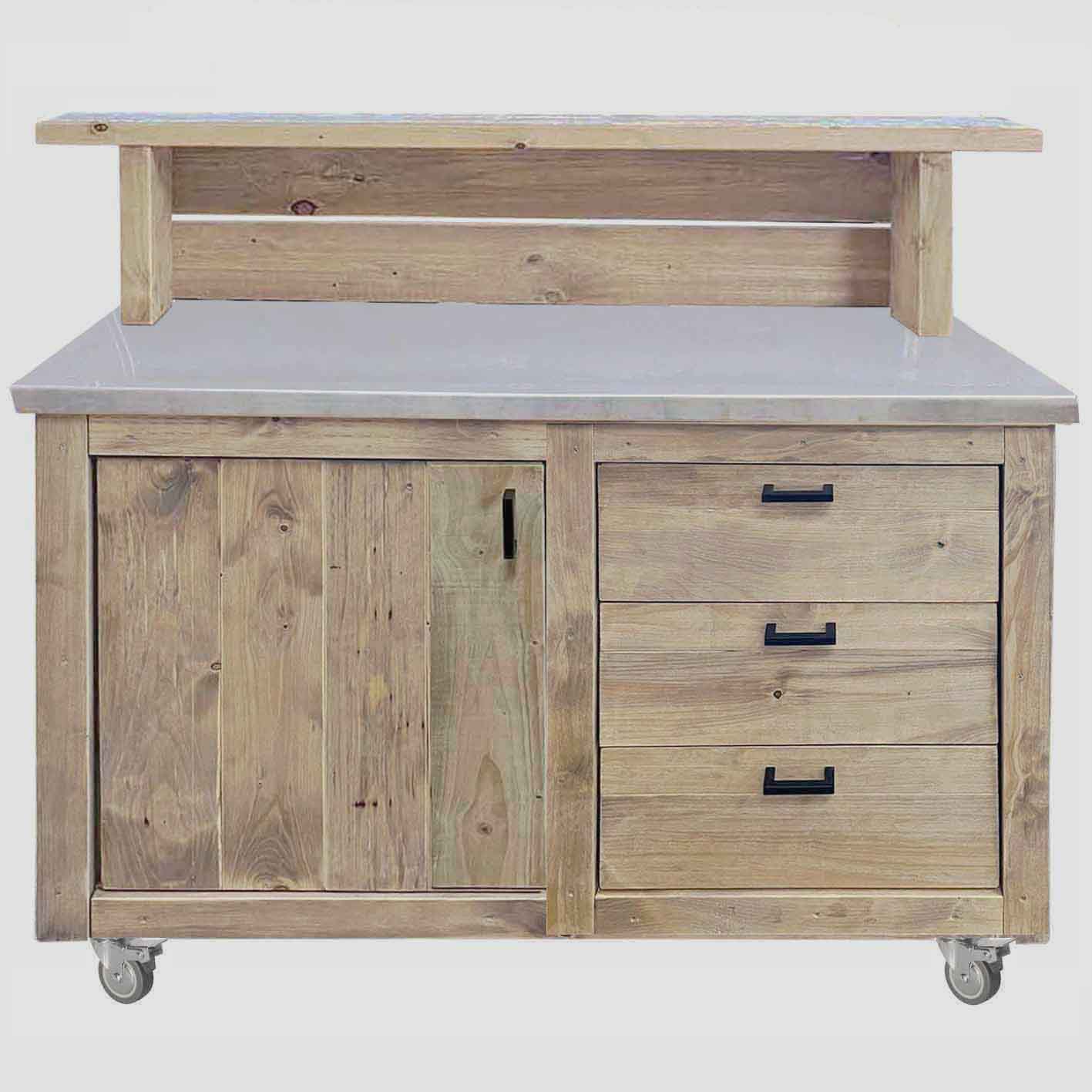 Bauholz Style: Grilltisch - Outdoorküche - Bar - Tresen - "PERTHONE WOOD-ONE-SL"