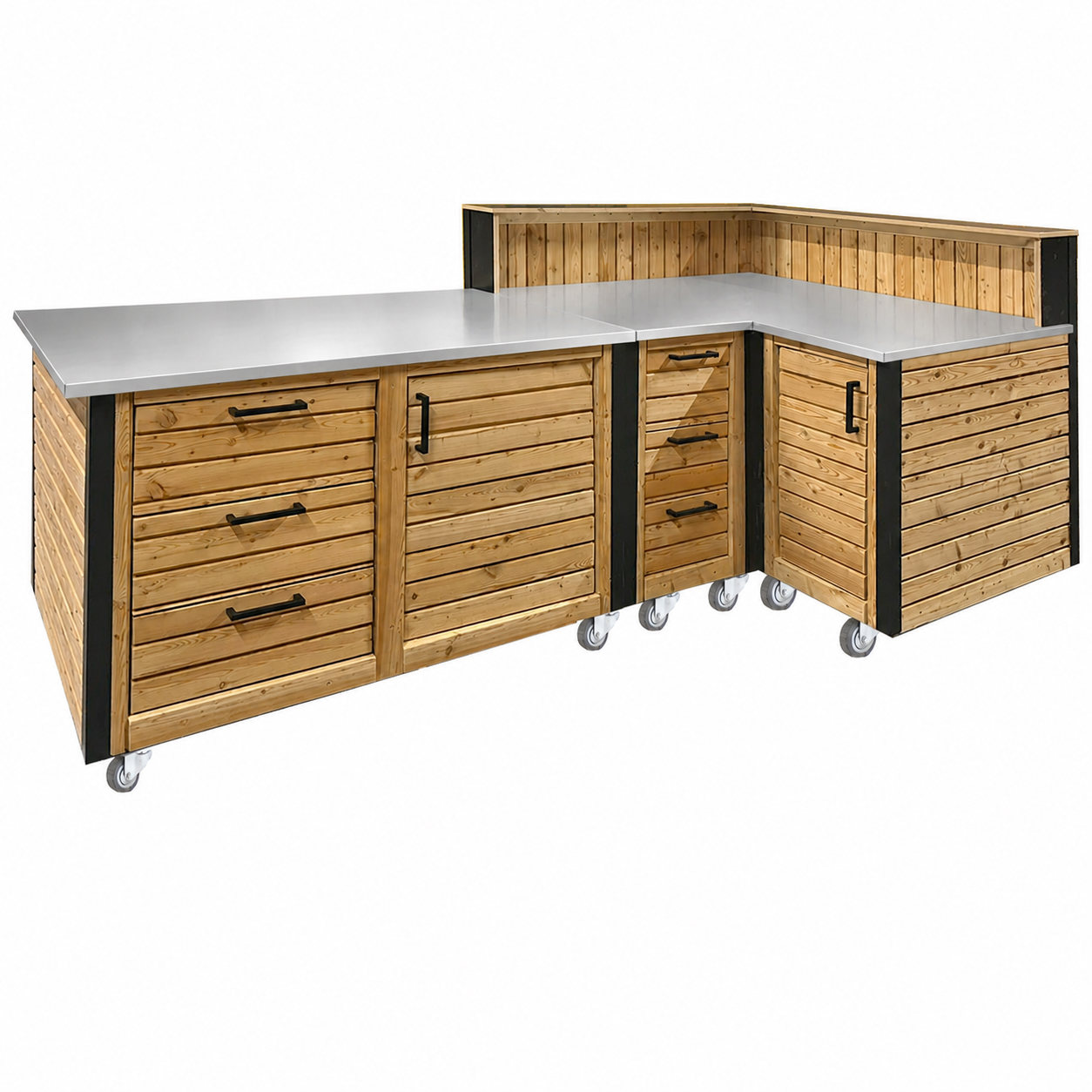 LÄRCHE exklusiv: Outdoorküche - Grilltisch - BBQ Möbel - Grillstation  "PERTHONE LEO 25"