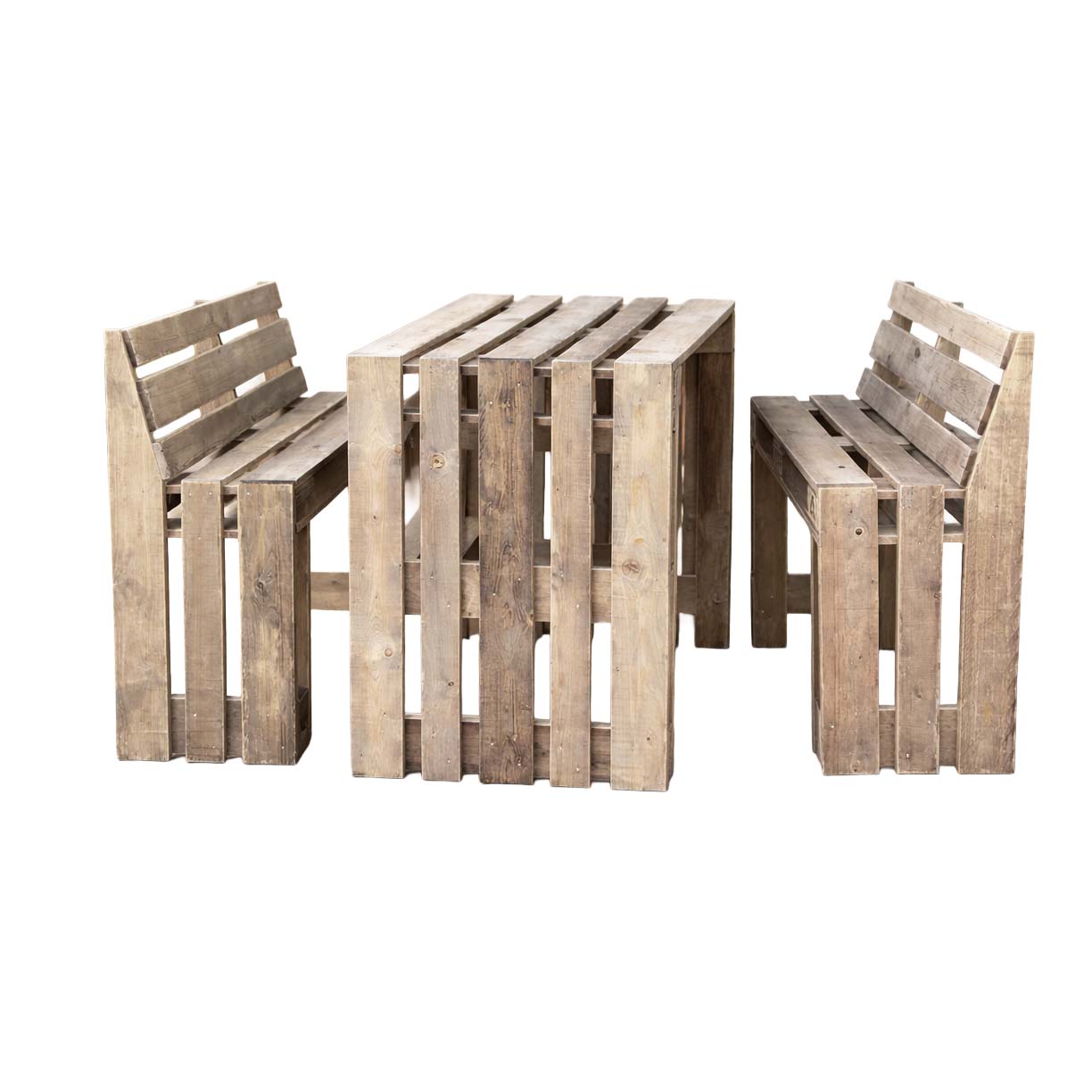 Palettenmöbel:  Hochsitzgruppe - Gastro Sitzmöbel "CALABRIA High"