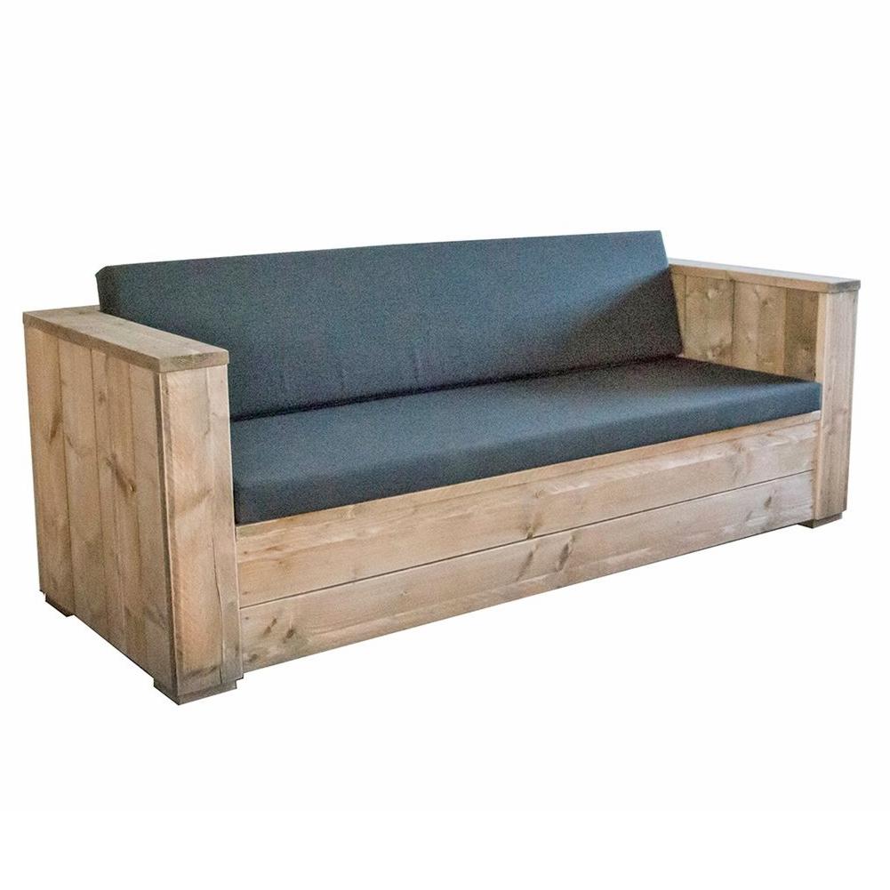 Bauholz - Lounge-Bank / Gartenbank  "CORALEJO-SH 36"  150 - 250 cm