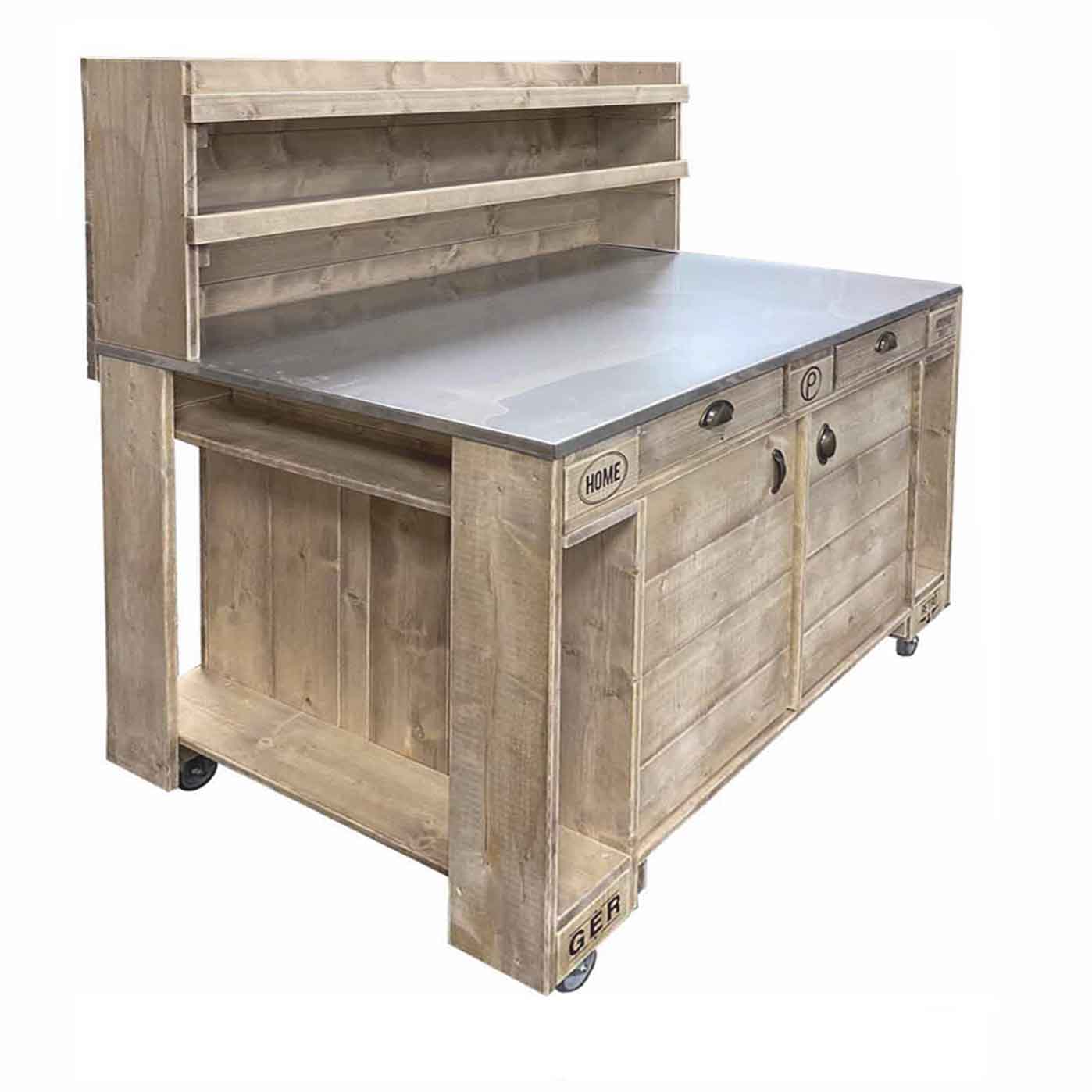 Palettenmöbel Style: Outdoorküche - Grilltisch - BBQ Möbel - Grillstation "PERTHONE Exclusiv"