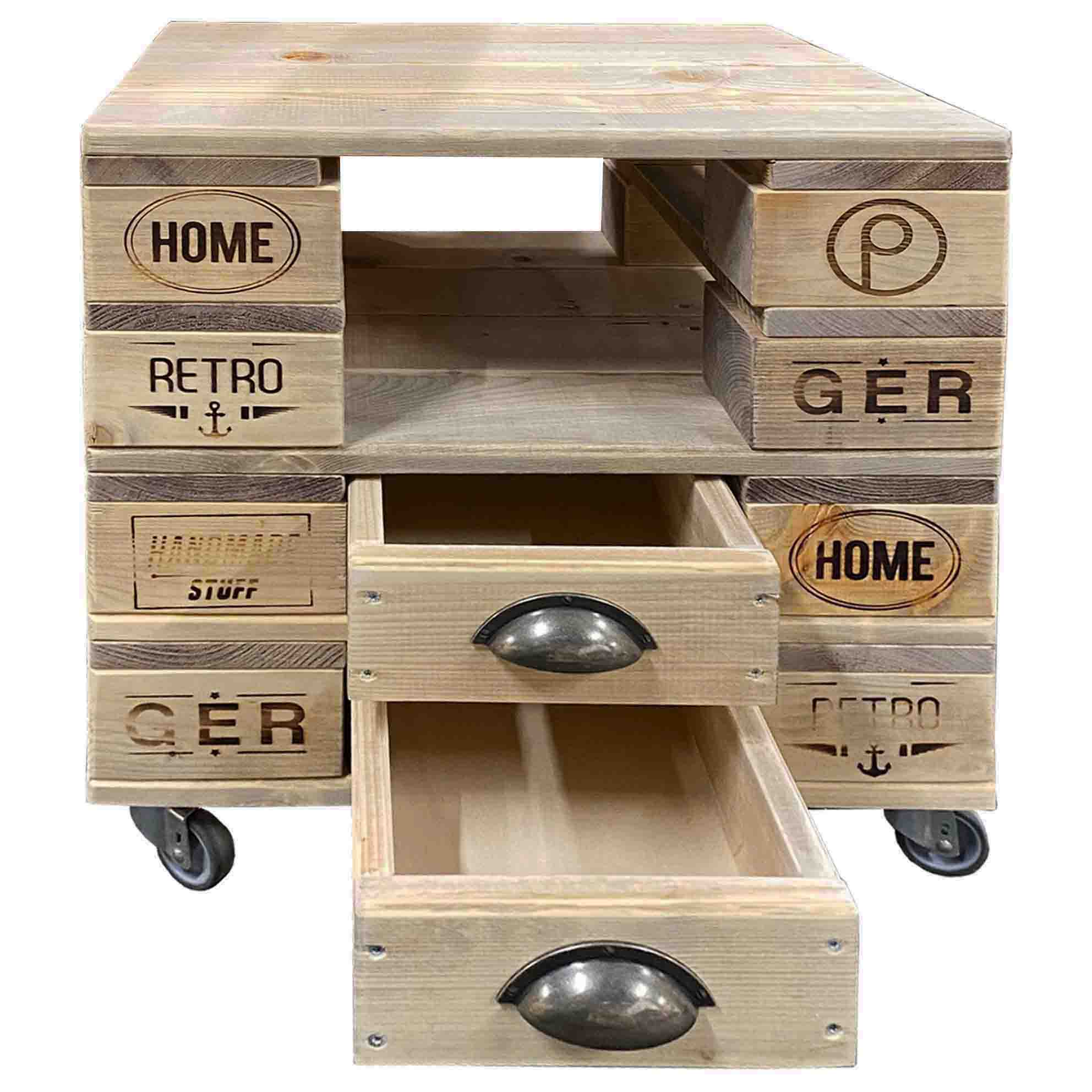 Beistelltisch-Couchtisch-aus Paletten-Palettenmöbel