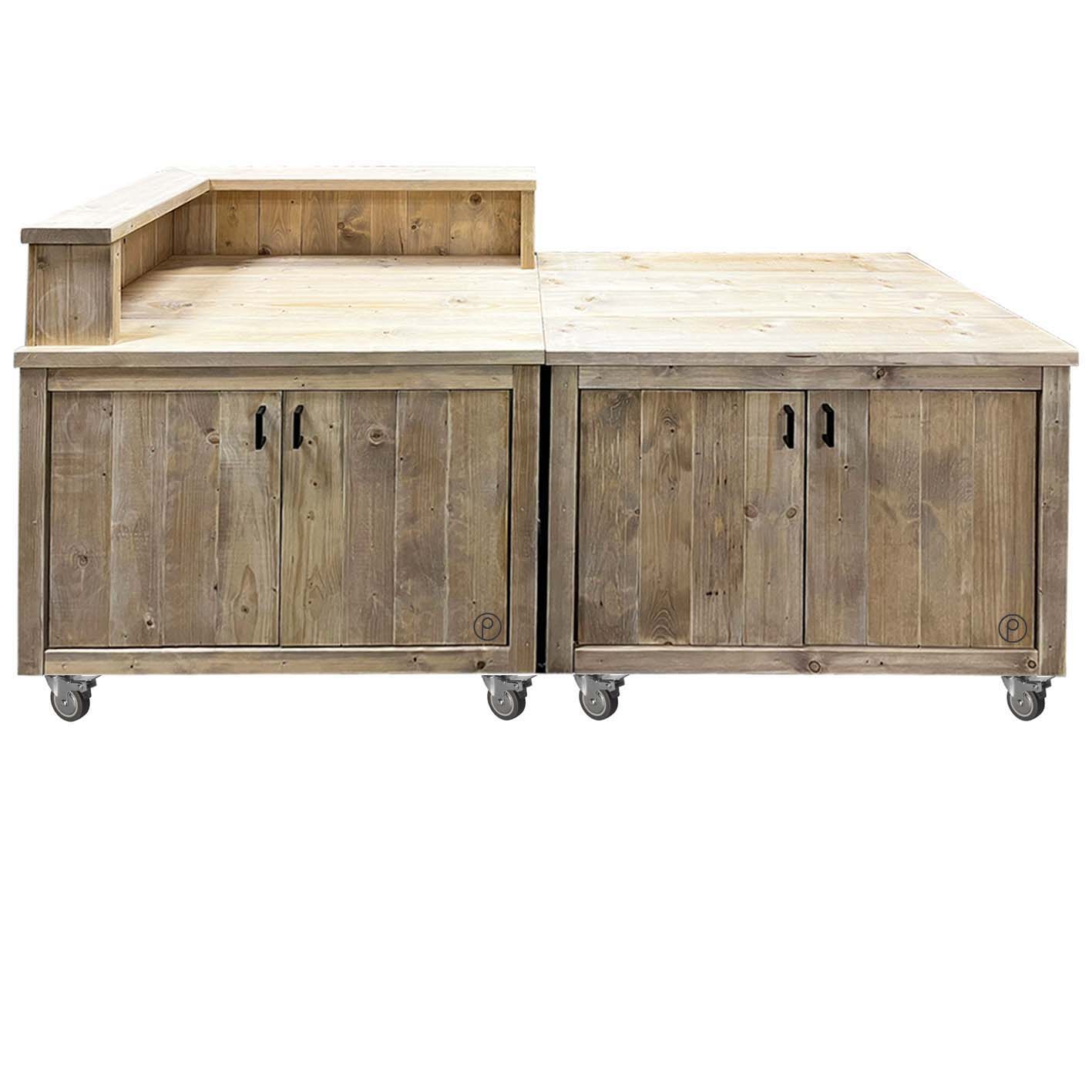Bauholz Style: Grilltisch - Outdoorküche "PERTHONE KITCHEN - WOOD-L" Bauholz Style: Grilltisch - Outdoorküche "PERTHONE KITCHEN - WOOD-L"