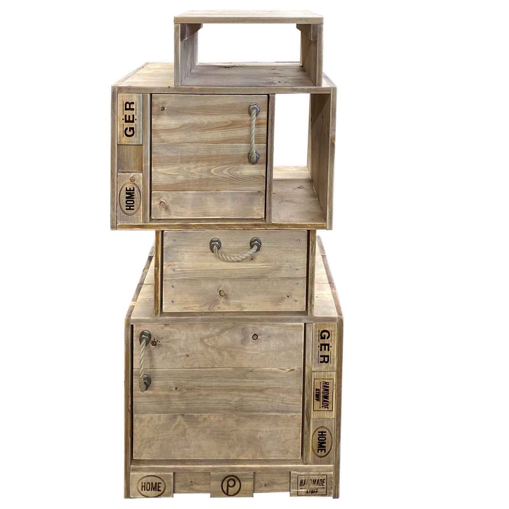 Palettenmöbel Würfelregal - Schrank "KAITUNA" Palettenmöbel Würfelregal - Schrank "KAITUNA"
