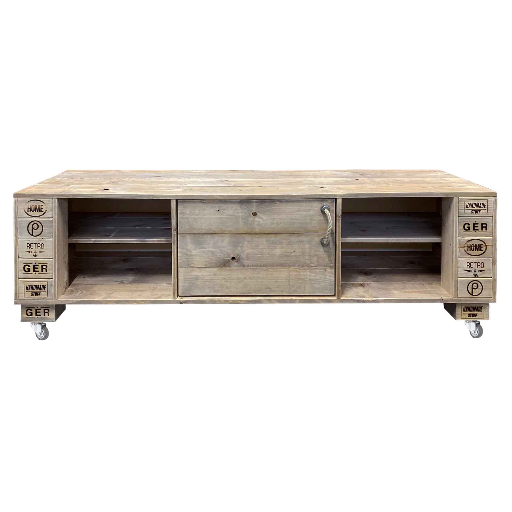 260117-NEU-Kapalua-1 Palettenmöbel Sideboard, Kommode, TV-Board "KAPALUA 198 cm"