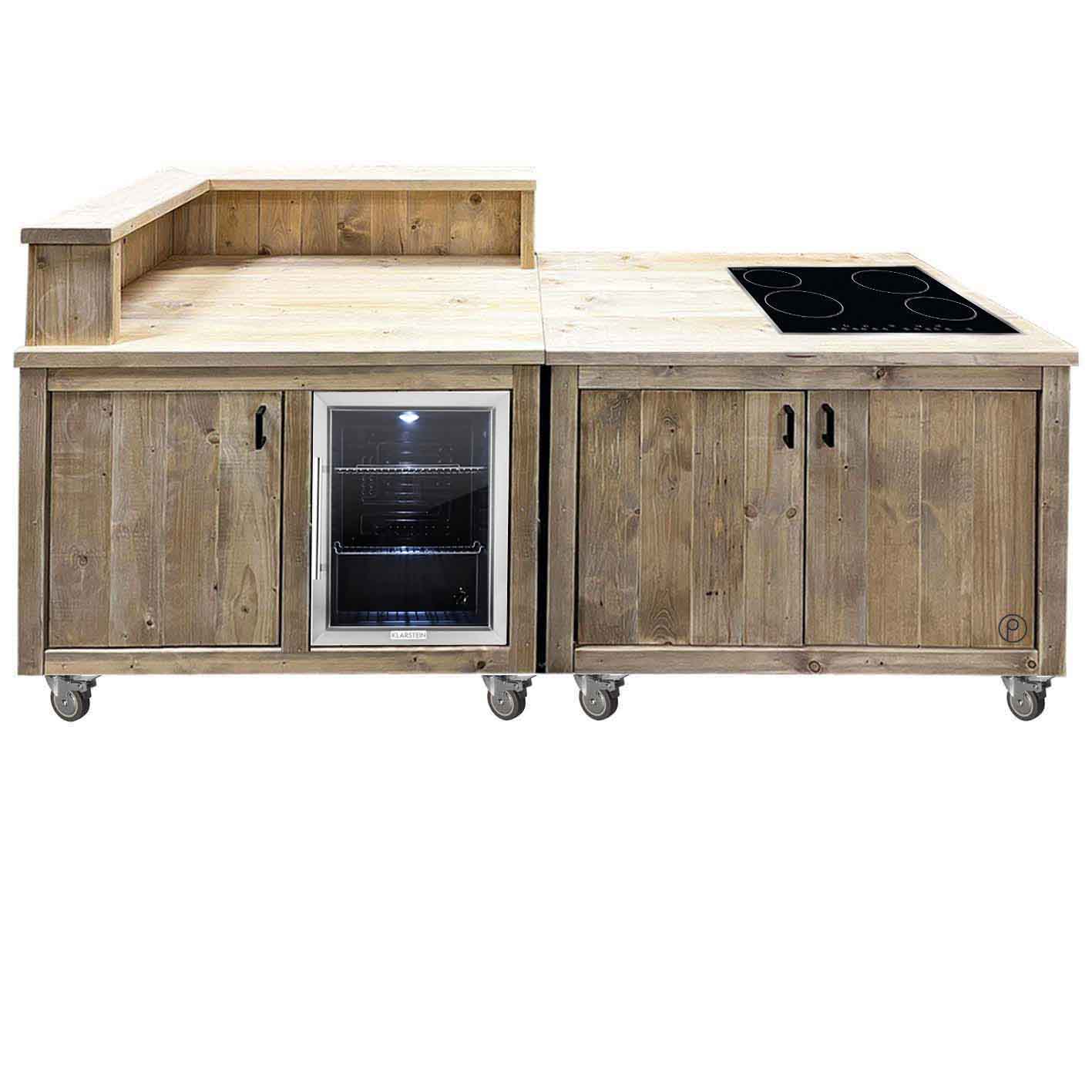 Bauholz Style: Grilltisch - Outdoorküche "PERTHONE KITCHEN - WOOD-L" Bauholz Style: Grilltisch - Outdoorküche "PERTHONE KITCHEN - WOOD-L"