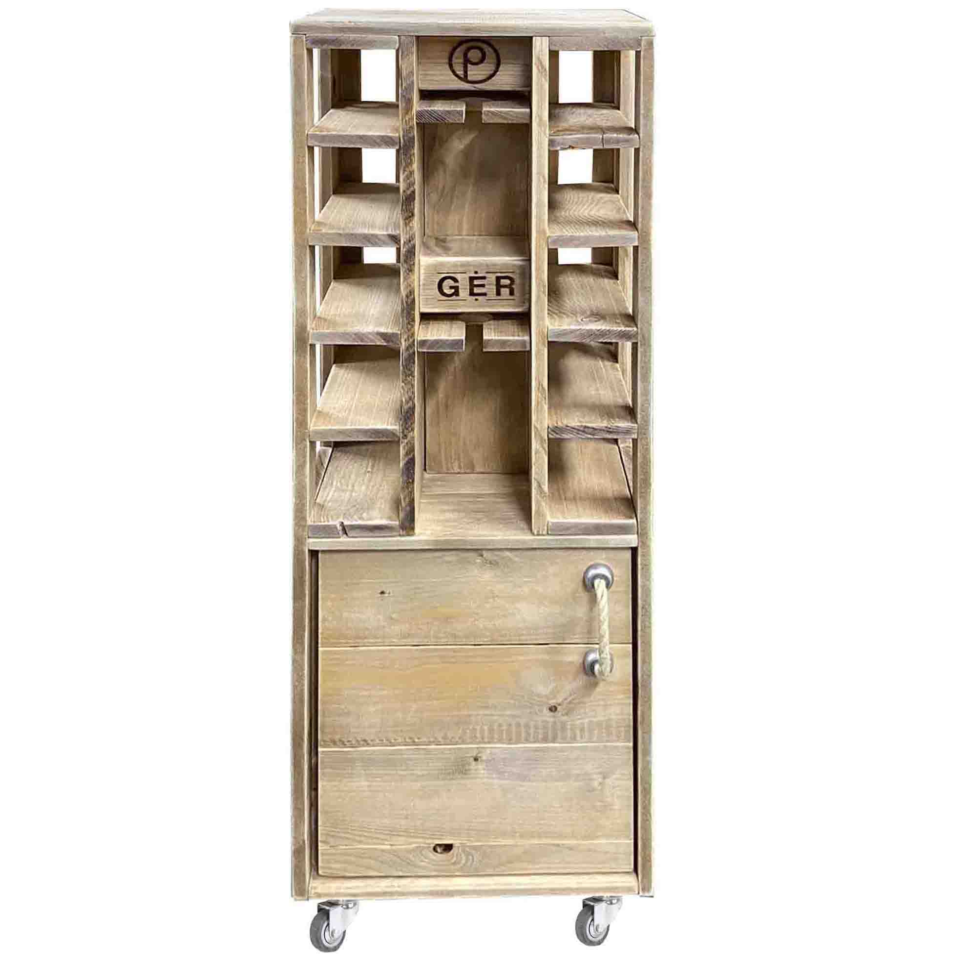 Palettenmöbel Weinschrank, Flaschenregal "MENDOCINO" Palettenmöbel Weinschrank, Flaschenregal "MENDOCINO"