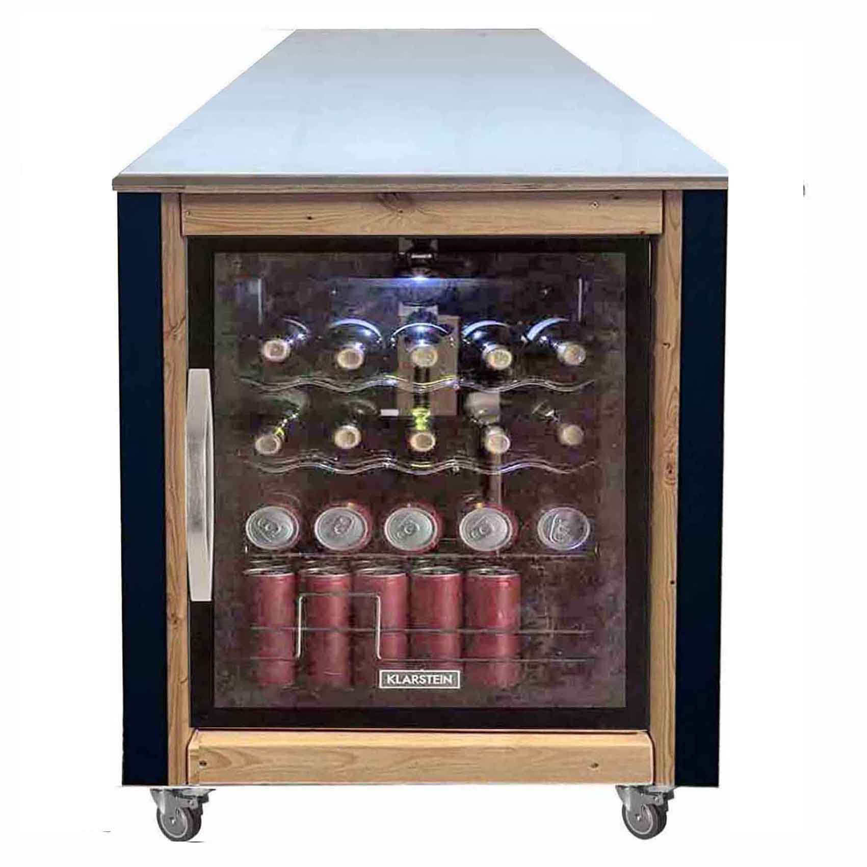 63 cm Modul -Lärchenholz massiv:  Grilltisch - Outdoorküche - BBQ Möbel- "PERTHONE LEO 12"