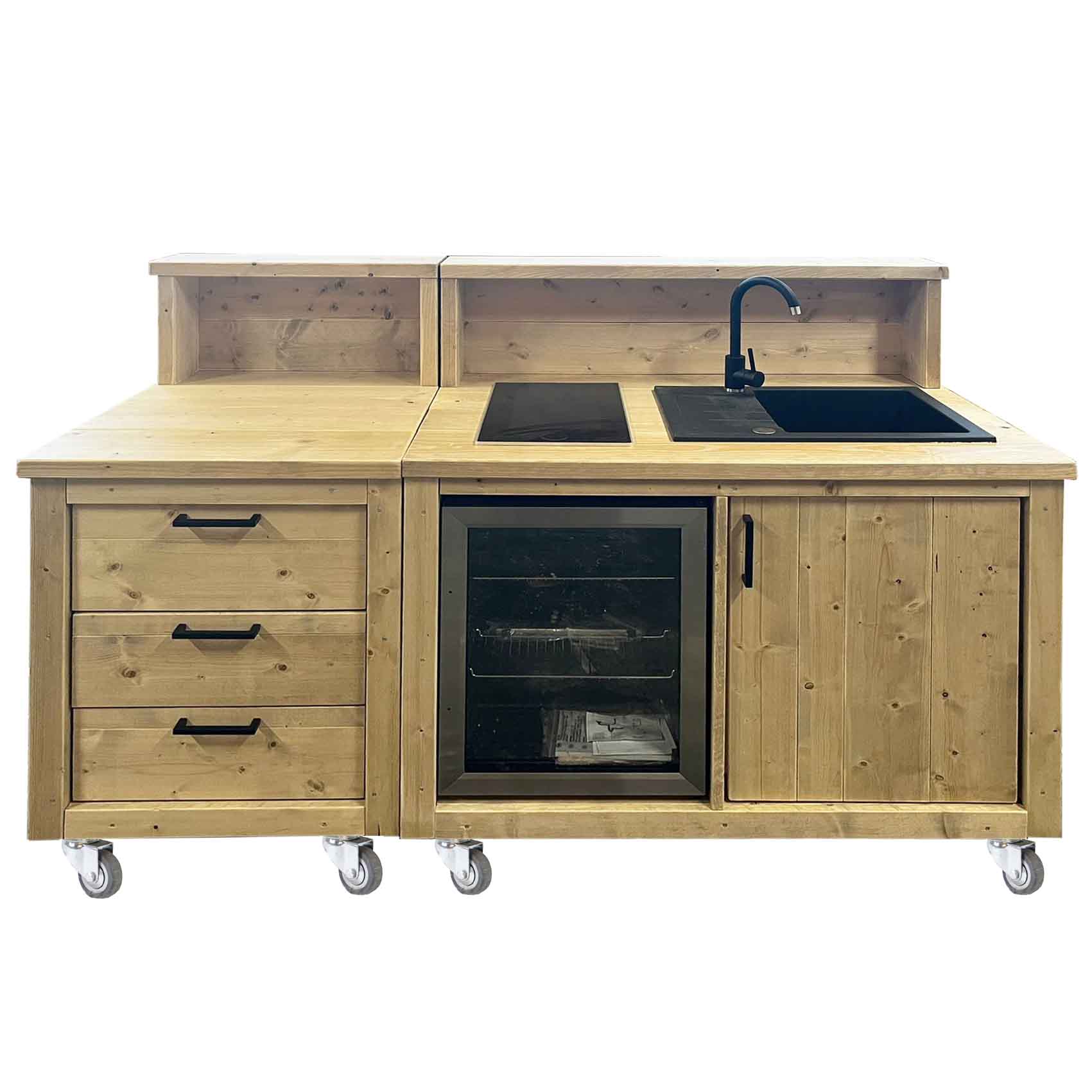 Bauholz Style: Grilltisch - Outdoorküche - Bar - Tresen - "PERTHONE KITCHEN WOOD-Top 2 Bauholz Style: Grilltisch - Outdoorküche - Bar - Tresen - "PERTHONE KITCHEN WOOD-Top 2