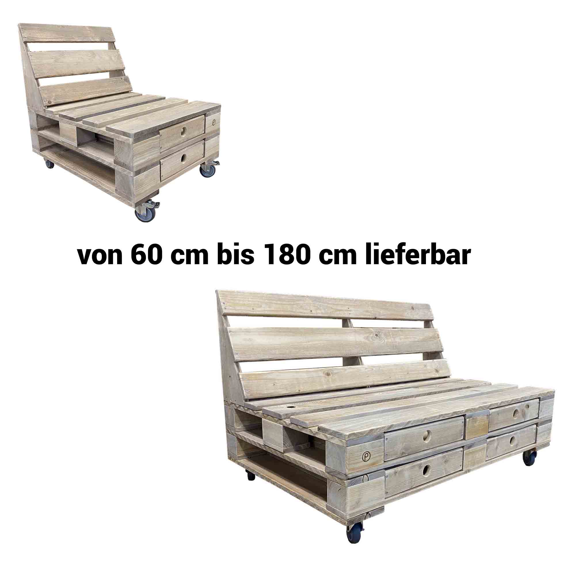260070-PERTHONE-S-L-7 Paletten Sofa, Lounge-Sofa "PERTHONE S-L mit Schubladen"