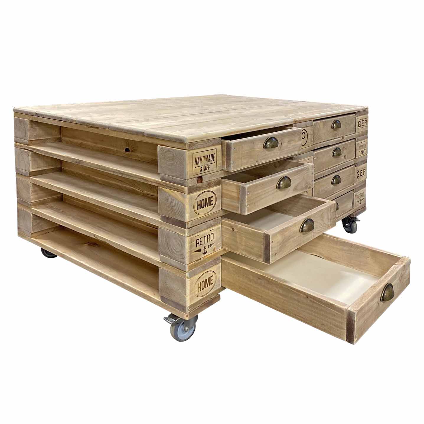 Palettenmöbel Kommode - Highboard "BIG LAGOON-8" Palettenmöbel Kommode - Highboard "BIG LAGOON-8"