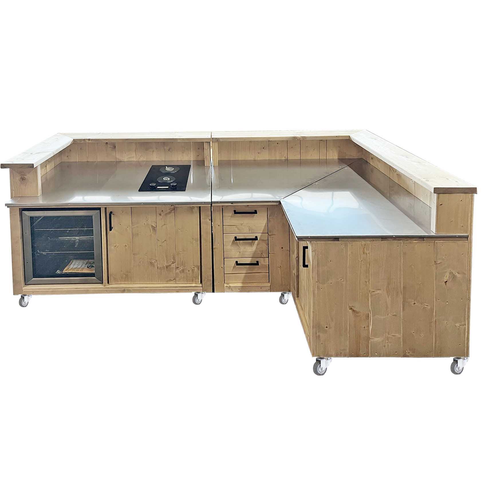 Bauholz Style: Grilltisch - Outdoorküche - Bar - Tresen - "PERTHONE KITCHEN WOOD-4"