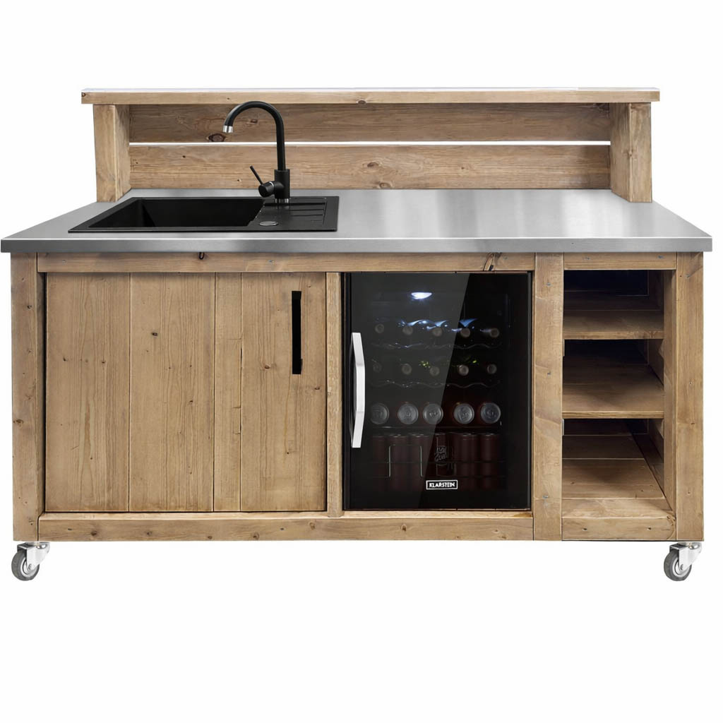 Bauholz Style: Grilltisch - Outdoorküche - Bar - Tresen - "PERTHONE-B27"