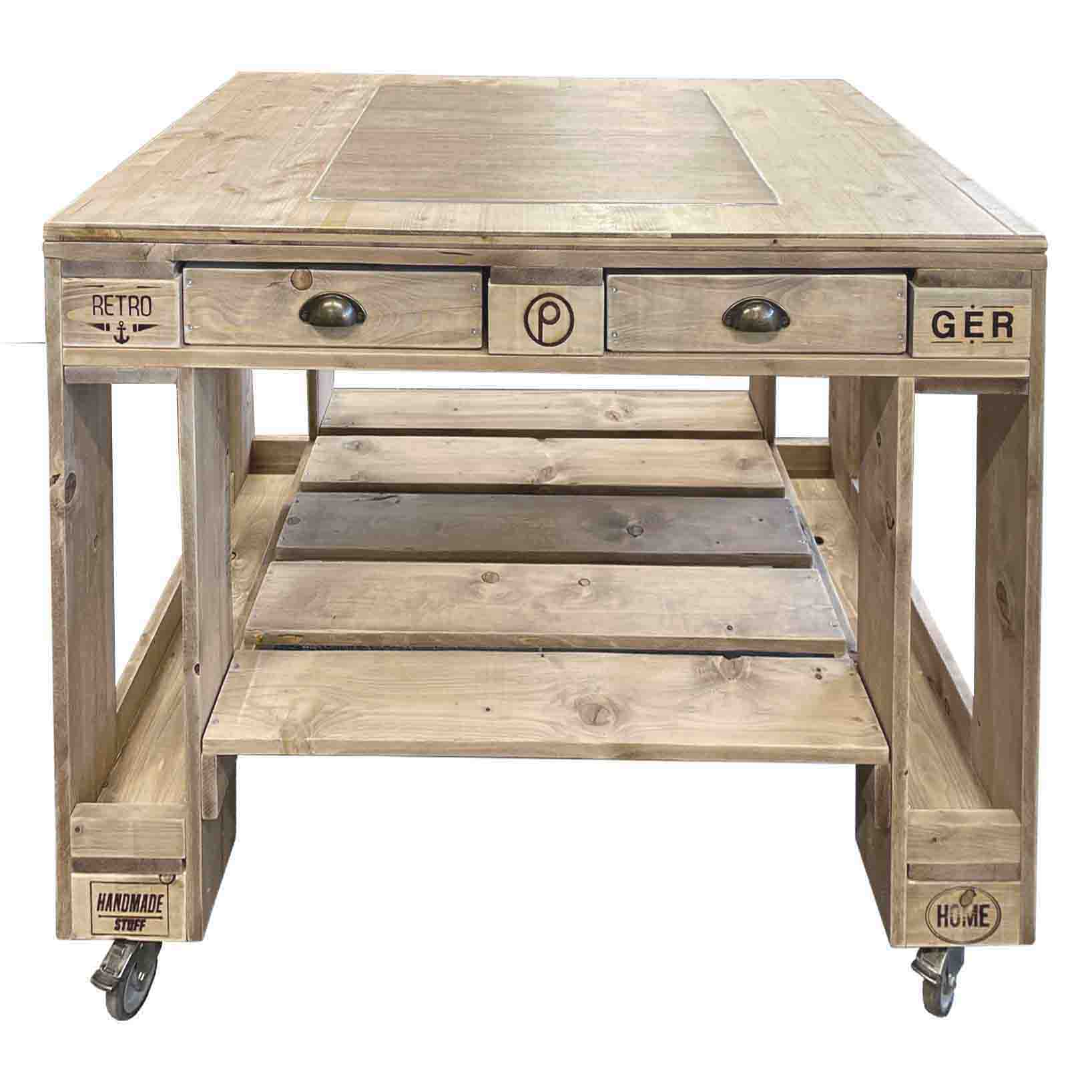 Palettenmöbel Style: Outdoorküche - Grilltisch - BBQ Möbel - Grillstation  "PERTHONE-PREMIUM"