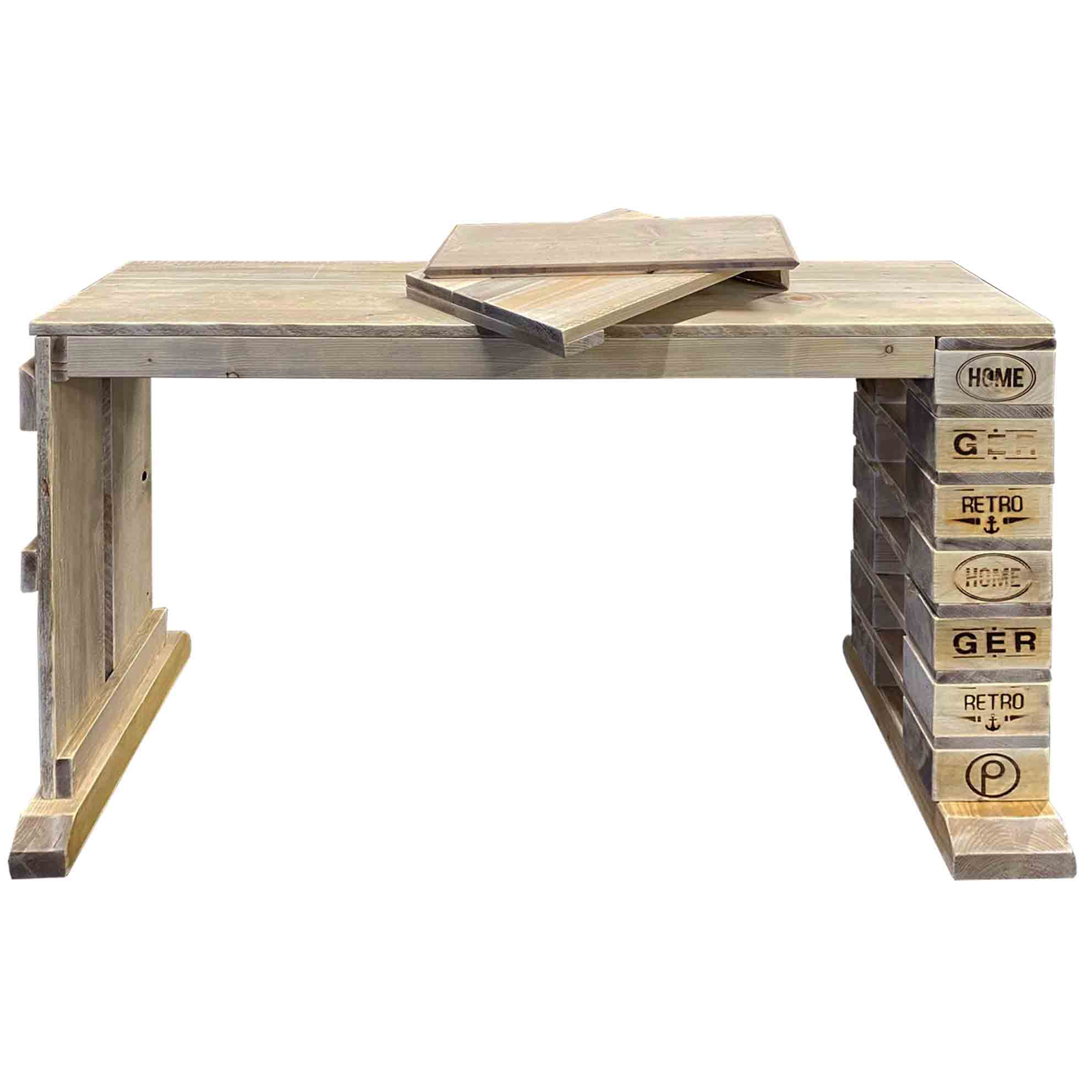 Wohnzimmertisch-Couchtisch-aus Paletten-Palettenmöbel