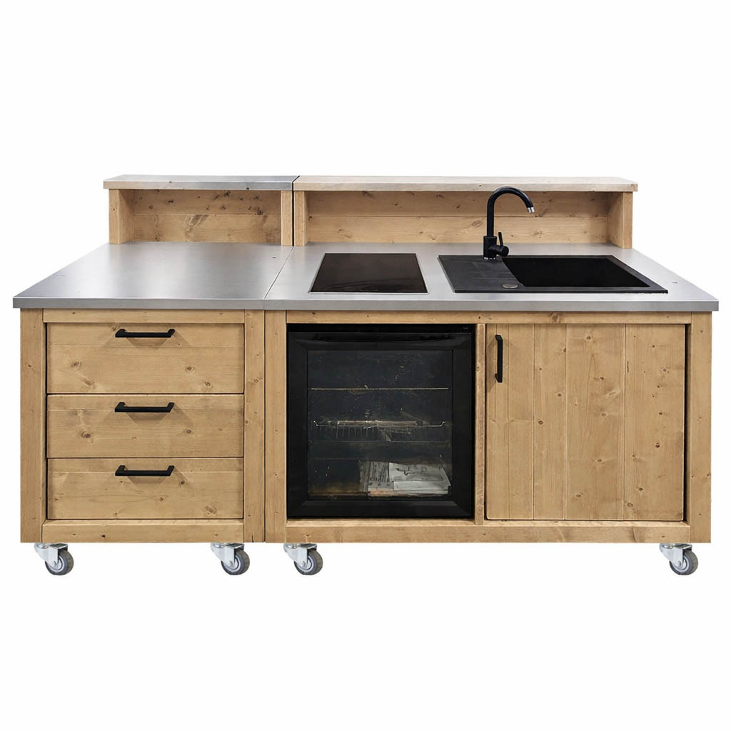 Bauholz Style: Grilltisch - Outdoorküche - Bar - Tresen - "PERTHONE-B32"