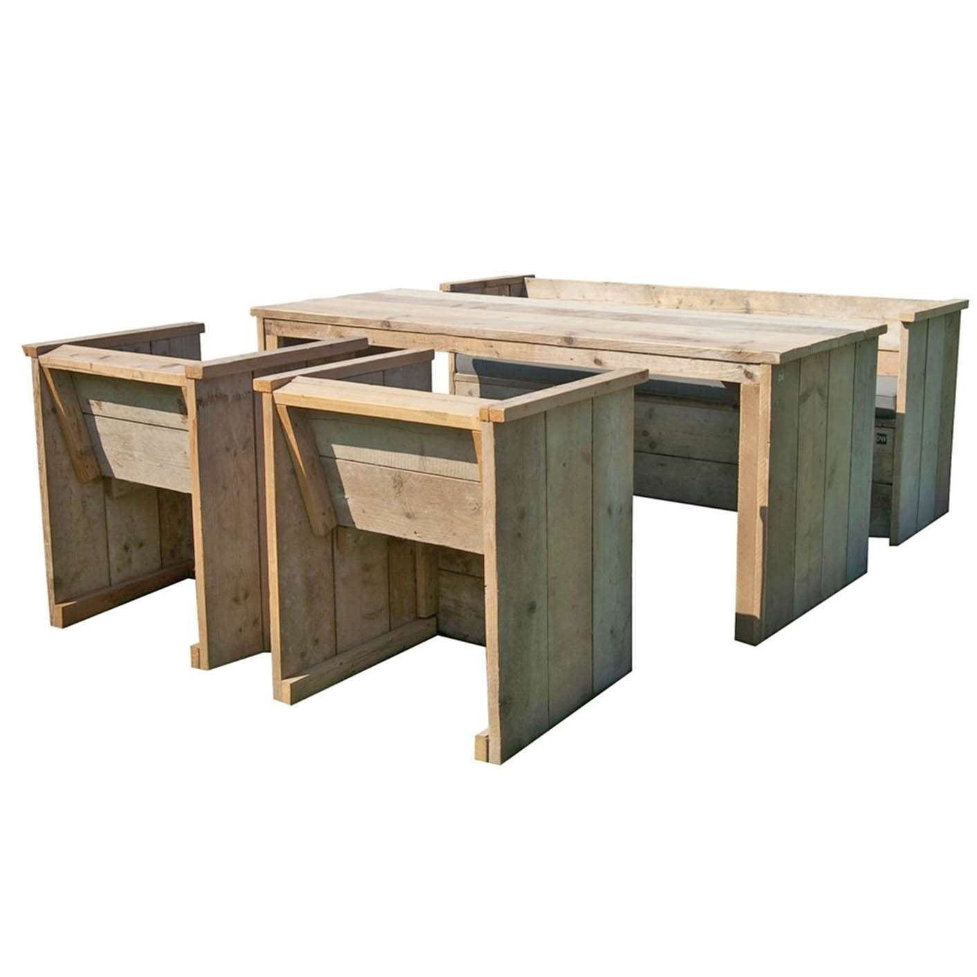Bauholz Lounge Set / Garten Set "EL CORRAL"  4-teilig
