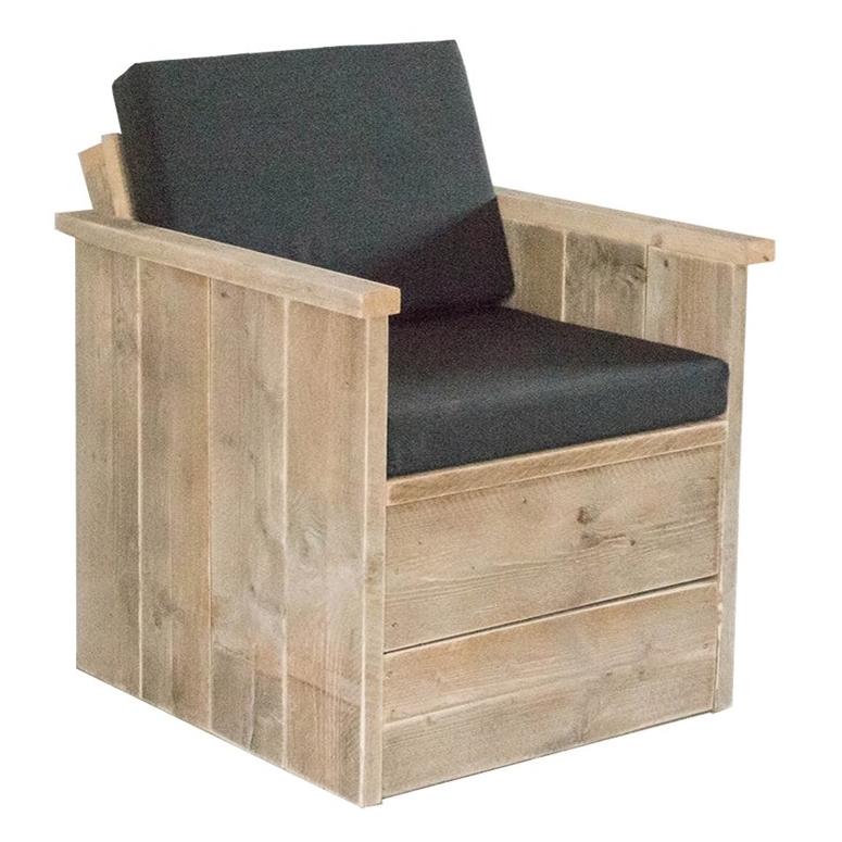 Bauholz - Loungesessel, Gartensessel  "CARDONEZ"