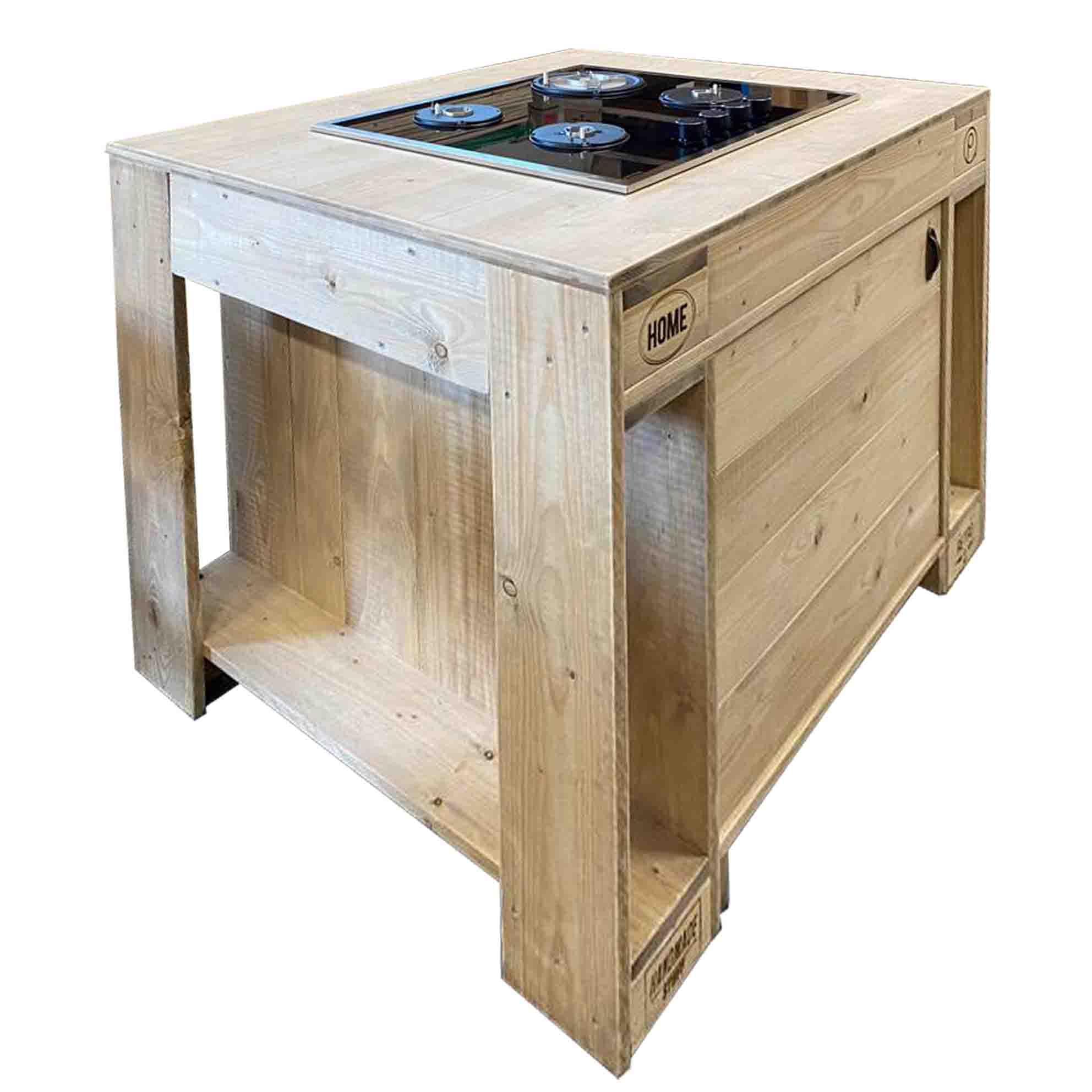 Palettenmöbel Grill-Tisch Modul - Outdoorküche "PERTHONE - Gas"