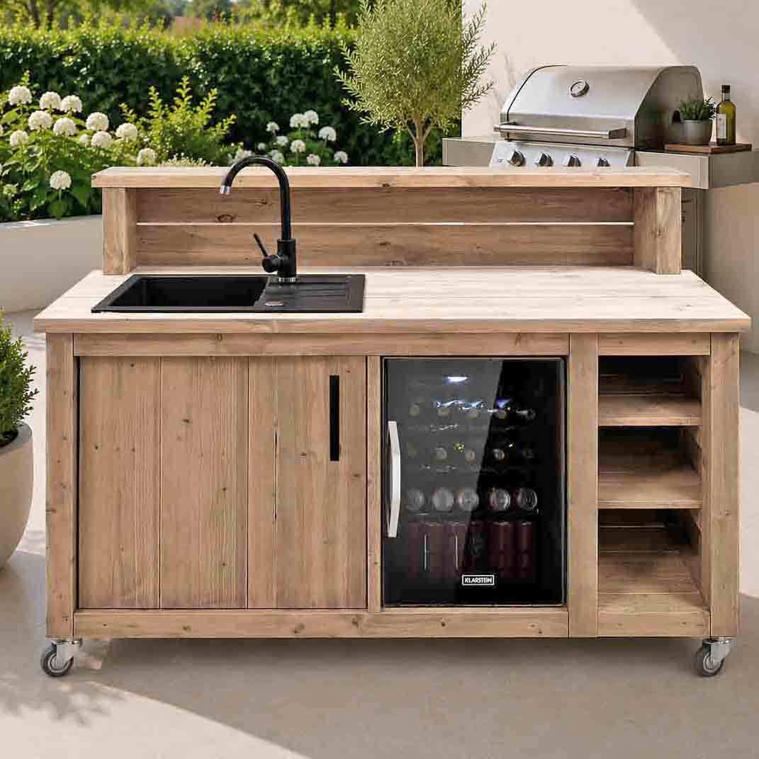 Bauholz Style: Grilltisch - Outdoorküche - Bar - Tresen - "PERTHONE-B27"