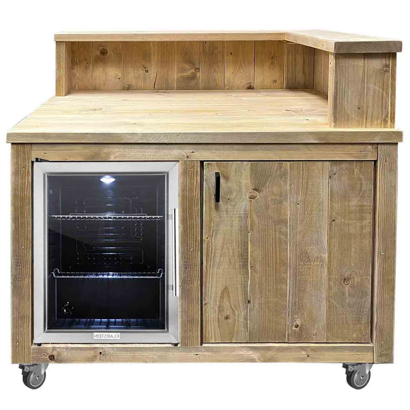 Bauholz Style: Grilltisch - Outdoorküchen - Kühlschrank Modul - "PERTHONE KITCHEN"