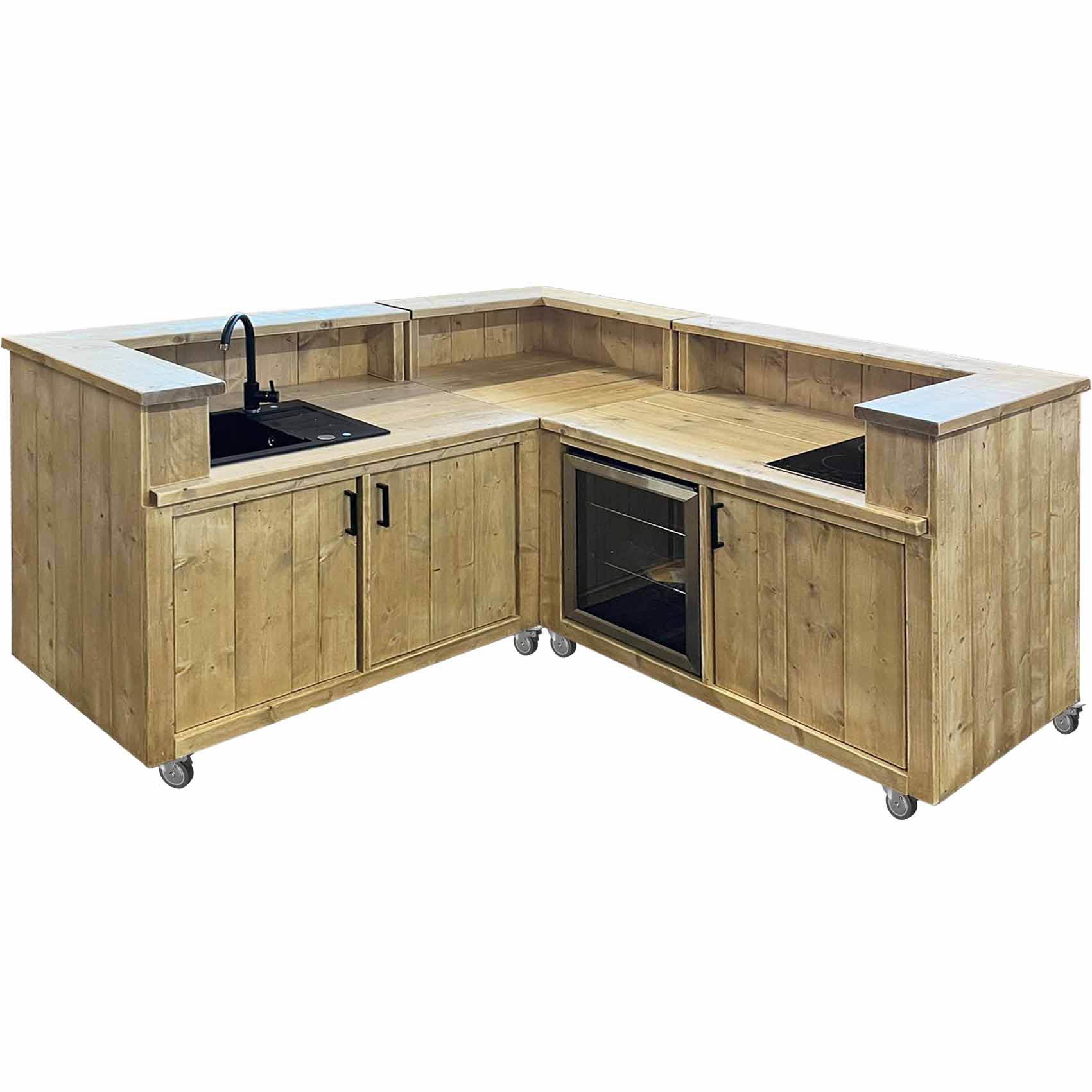 Bauholz Style: Grilltisch - Outdoorküche - Bar - Tresen - "PERTHONE KITCHEN WOOD-200" Bauholz Style: Grilltisch - Outdoorküche - Bar - Tresen - "PERTHONE KITCHEN WOOD-200"