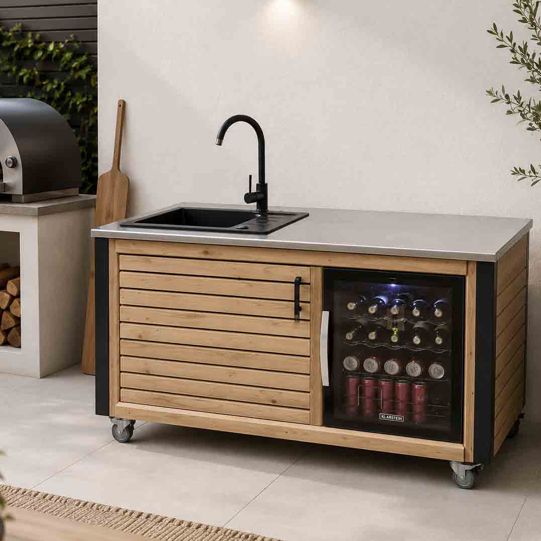 LÄRCHE exklusiv: Outdoorküche - Grilltisch - BBQ Möbel - Grillstation  "PERTHONE LEO 15"