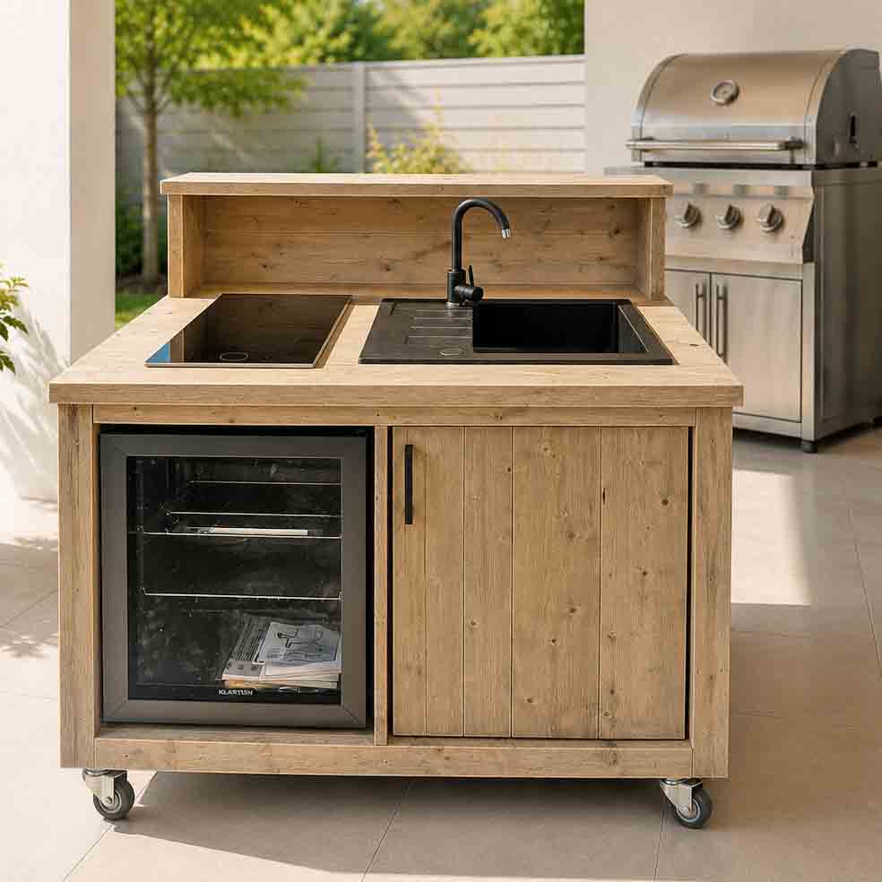 Bauholz Style: Grilltisch - Outdoorküche - Bar - Tresen - "PERTHONE-B26"