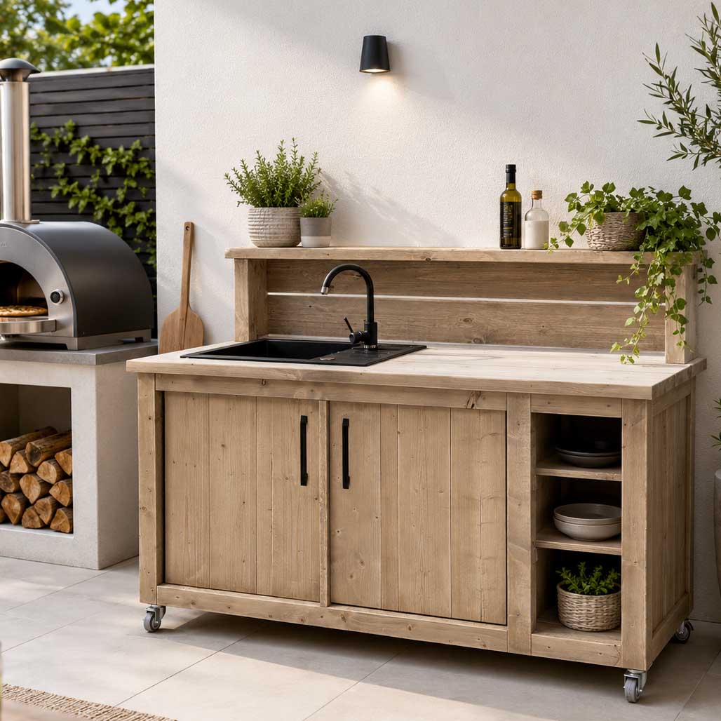 Bauholz Style: Grilltisch - Outdoorküche - Bar - Tresen - "PERTHONE-B18"