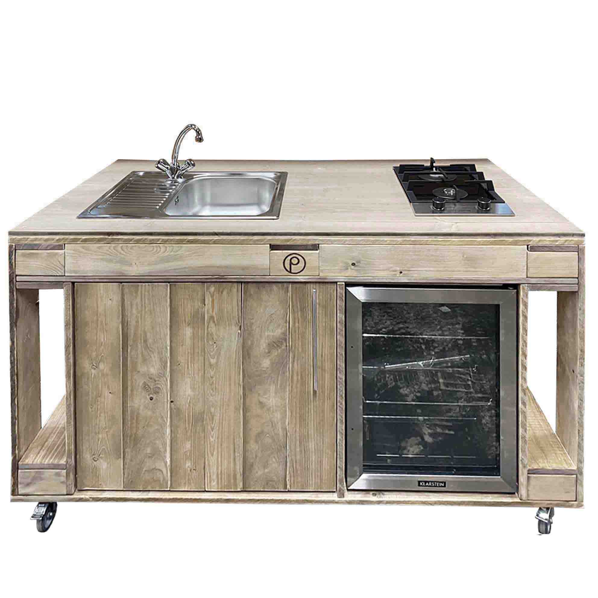 Palettenmöbel Style: Outdoorküche - Grilltisch - BBQ Möbel - Grillstation  "PERTHONE -Kitchen XXL"