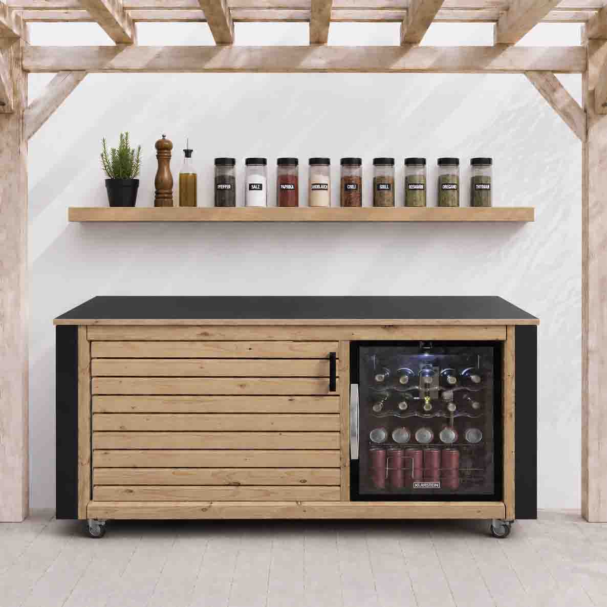 LÄRCHE exklusiv: Outdoorküche - Grilltisch - BBQ Möbel - Grillstation  "PERTHONE LEO 5"