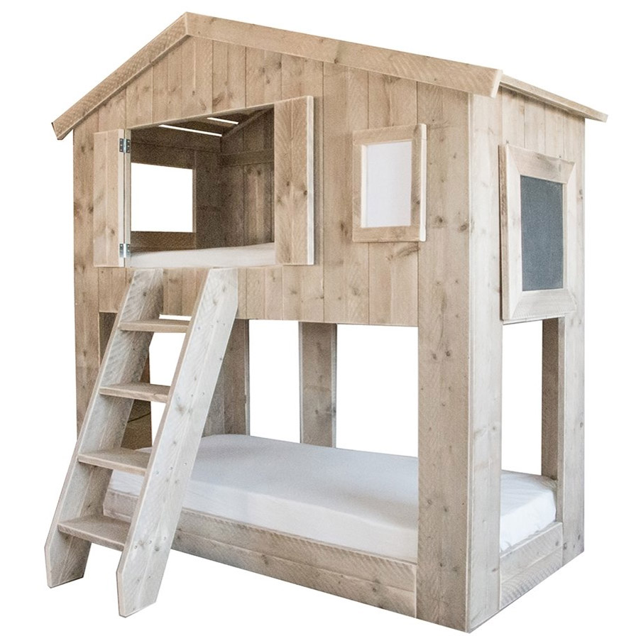 Bauholz - Etagenbett / Kinderbett "ROMA"