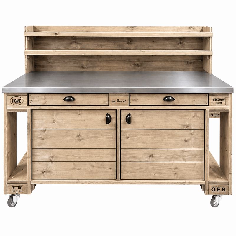 Palettenmöbel Style: Outdoorküche - Grilltisch - BBQ Möbel - Grillstation  "PERTHONE-P10"