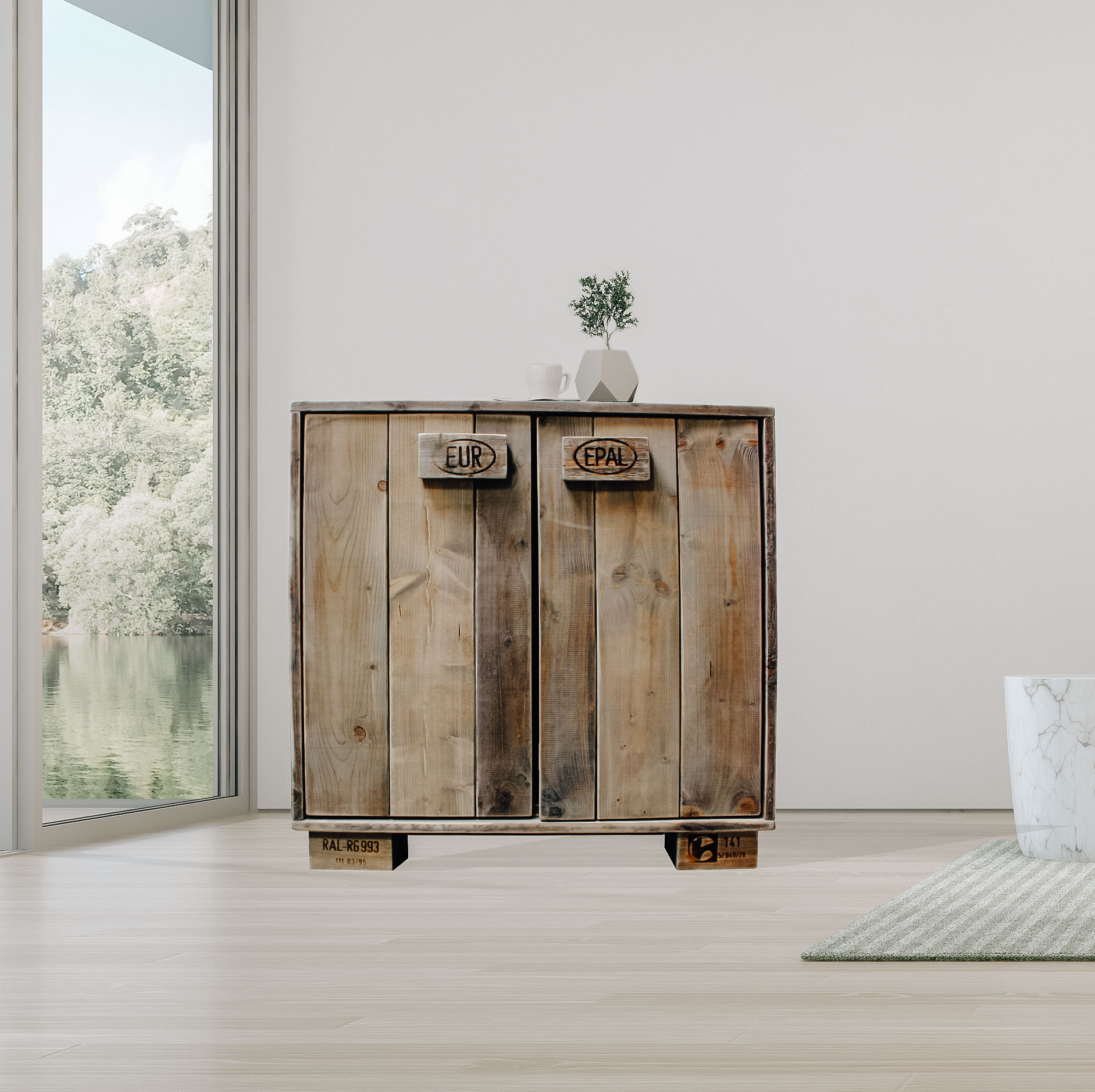 Palettenmöbel  Kommode - Sideboard "NAKAVIKA"