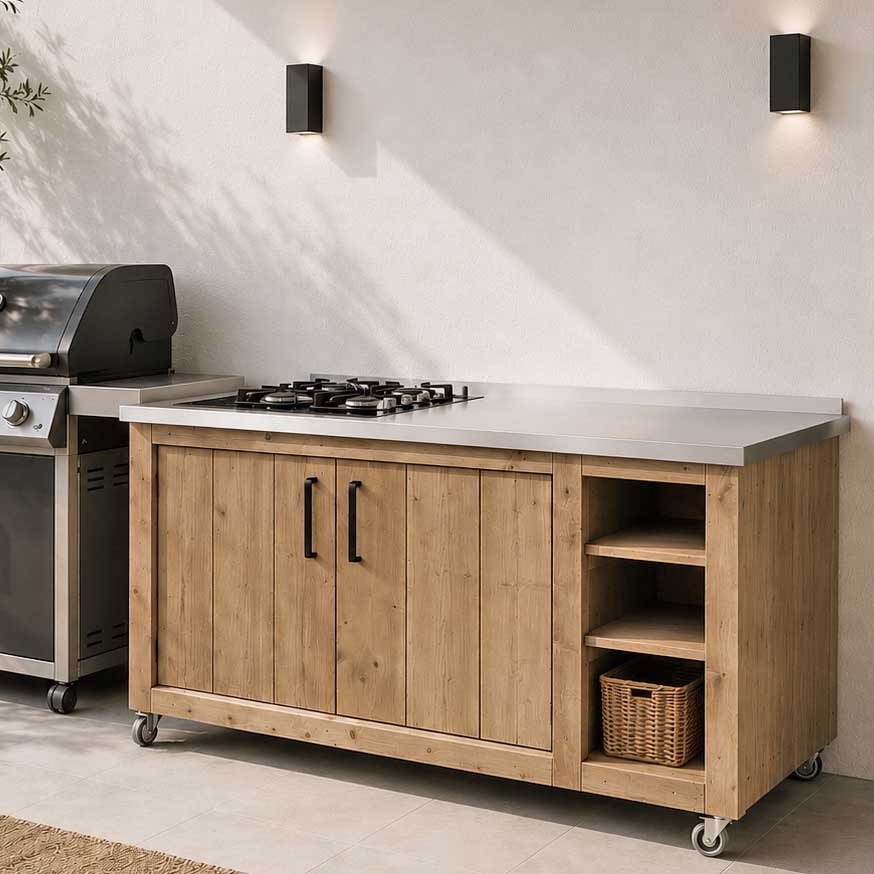 Bauholz Style: Grilltisch - Outdoorküche - Bar - Tresen - "PERTHONE-B13"