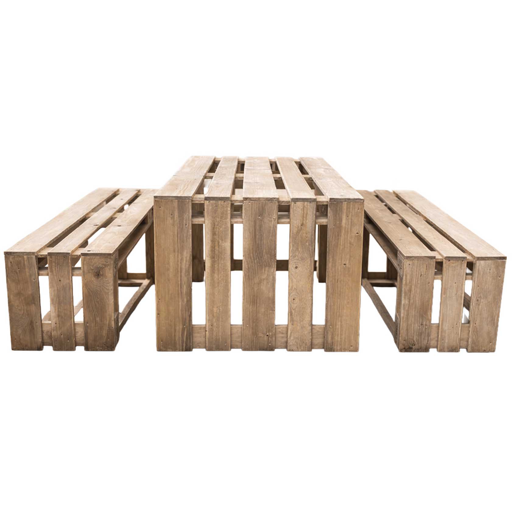 Palettenmöbel: Esstisch Garnitur / Lounge & Garten Garnitur "PORTOFINO"