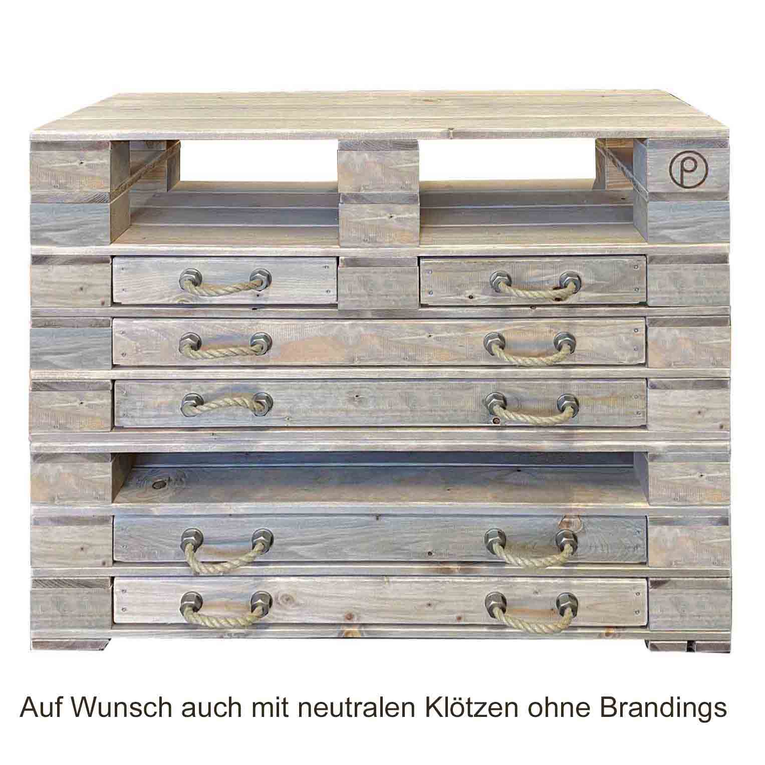 Palettenmöbel  Kommode / Highboard  "MOLOKAI"