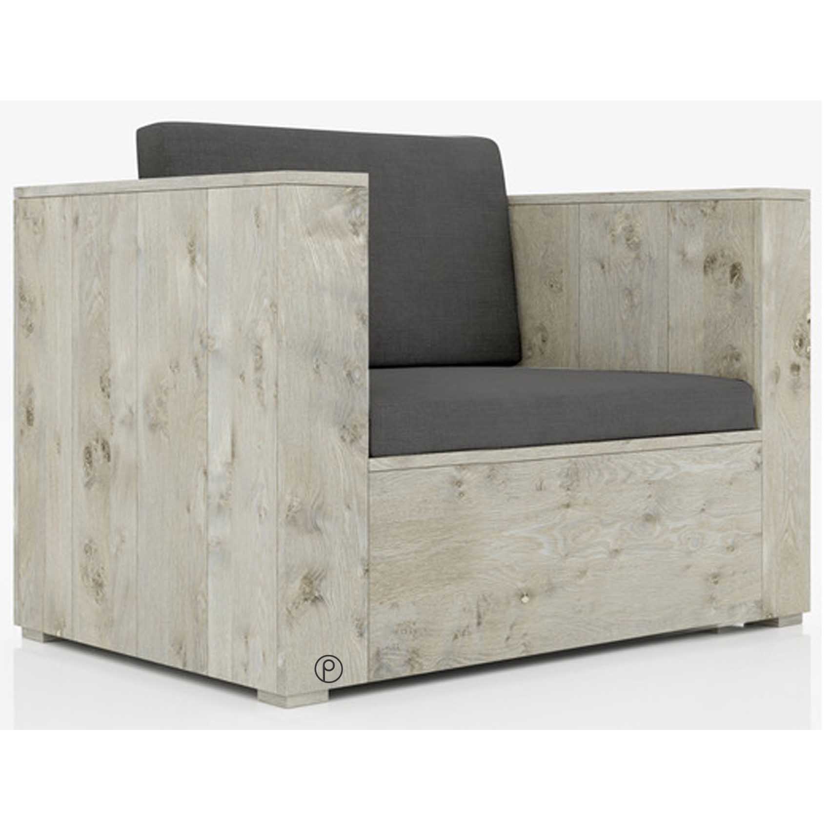Bauholz - XL Lounge / Garten - Sessel  "ESQUINZO"  