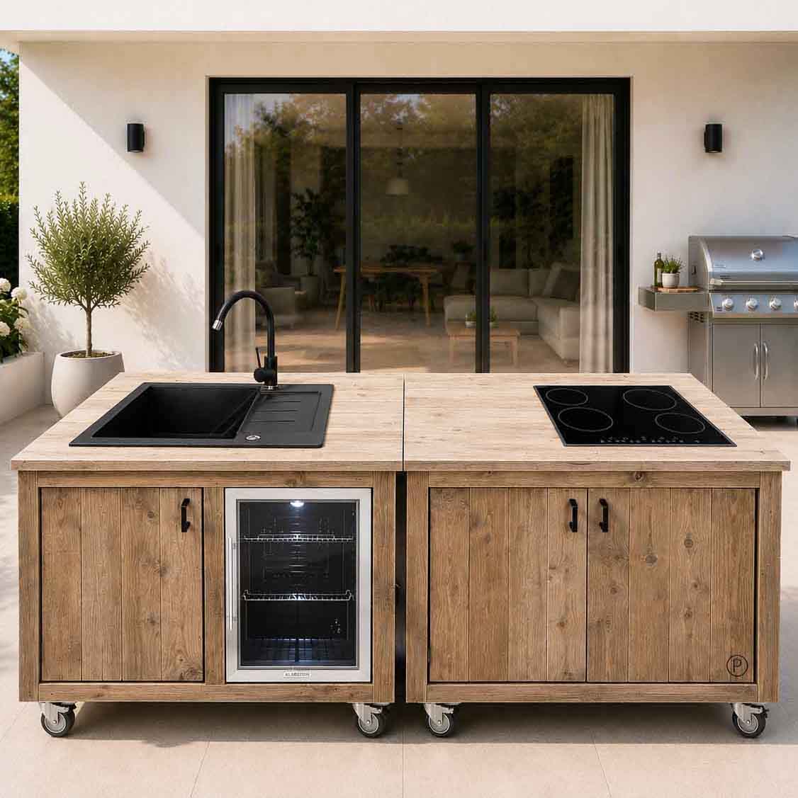 Bauholz Style: Grilltisch - Outdoorküche  "PERTHONE-B28"